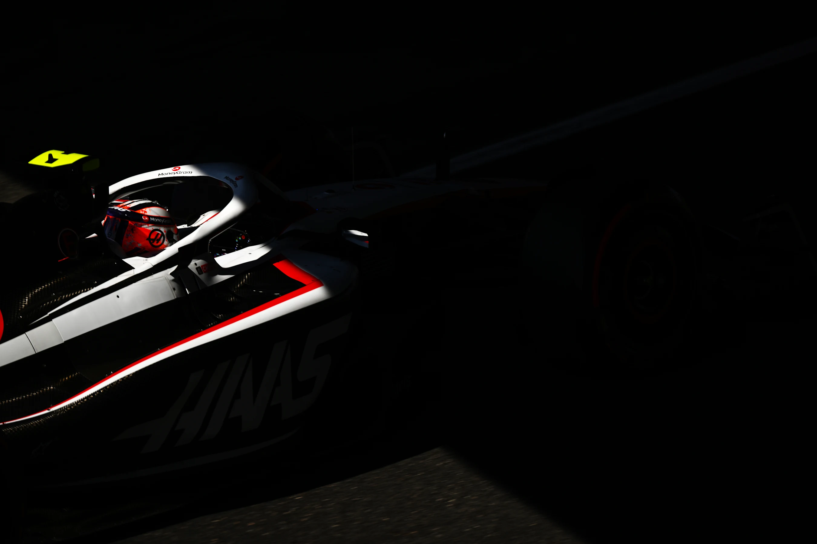SUZUKA, JAPAN - SEPTEMBER 23: Nico Hulkenberg of Germany driving the (27) Haas F1 VF-23 Ferrari on