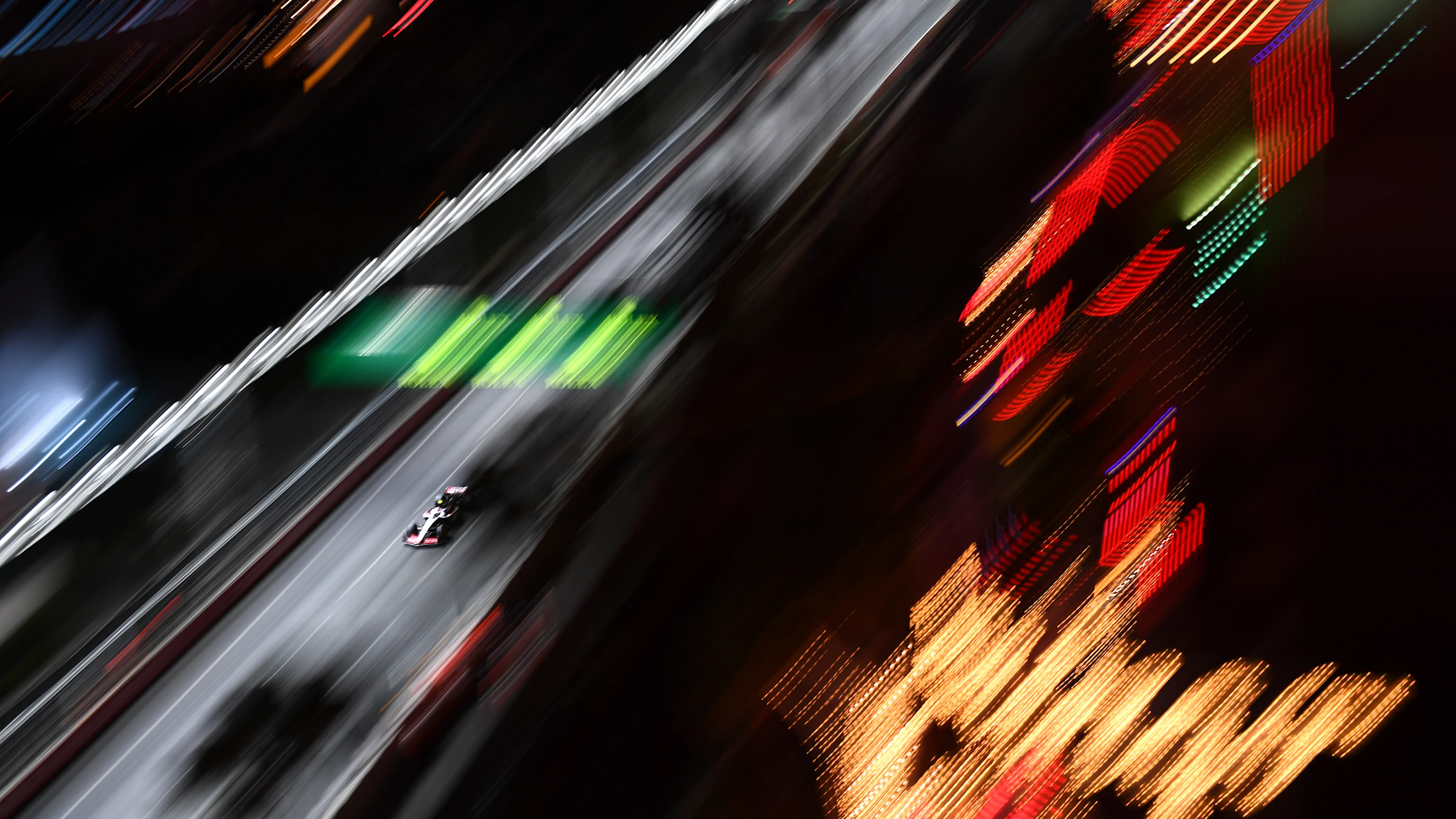 LAS VEGAS, NEVADA - NOVEMBER 17: Nico Hulkenberg of Germany driving the (27) Haas F1 VF-23 Ferrari