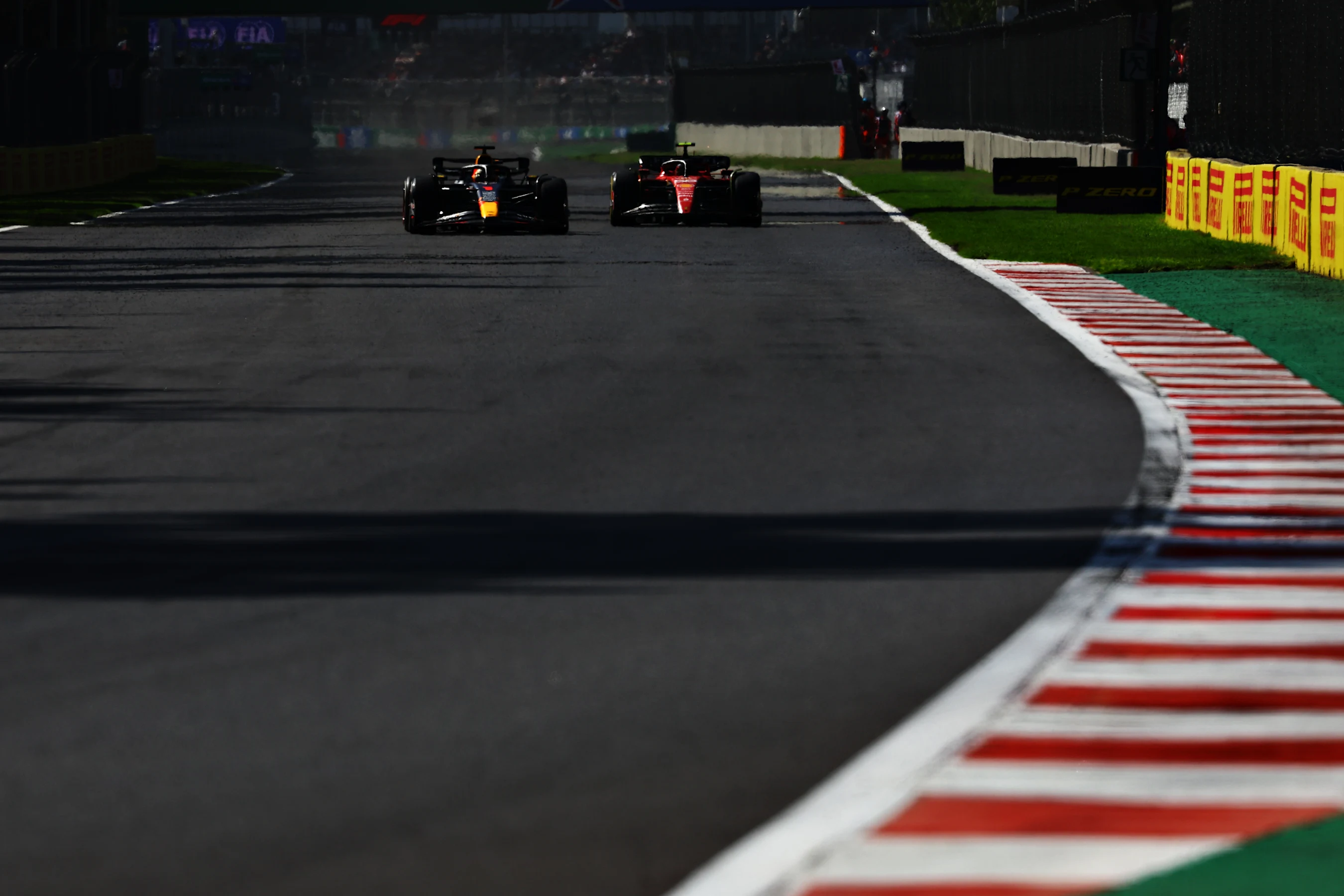 MEXICO CITY, MEXICO - OCTOBER 29: Max Verstappen of the Netherlands driving the (1) Oracle Red Bull