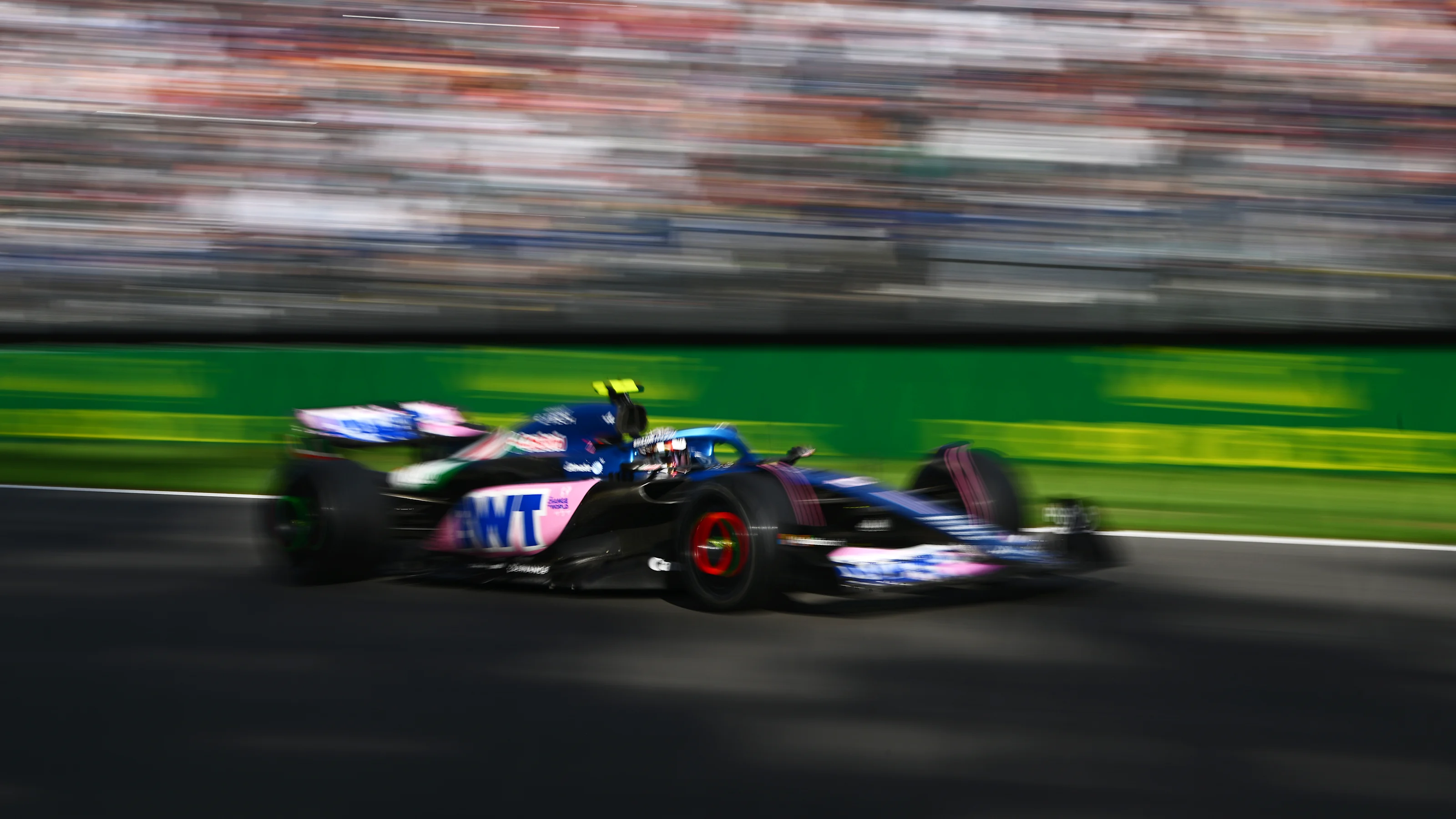 MEXICO CITY, MEXICO - OCTOBER 27: Pierre Gasly of France driving the (10) Alpine F1 A523 Renault on