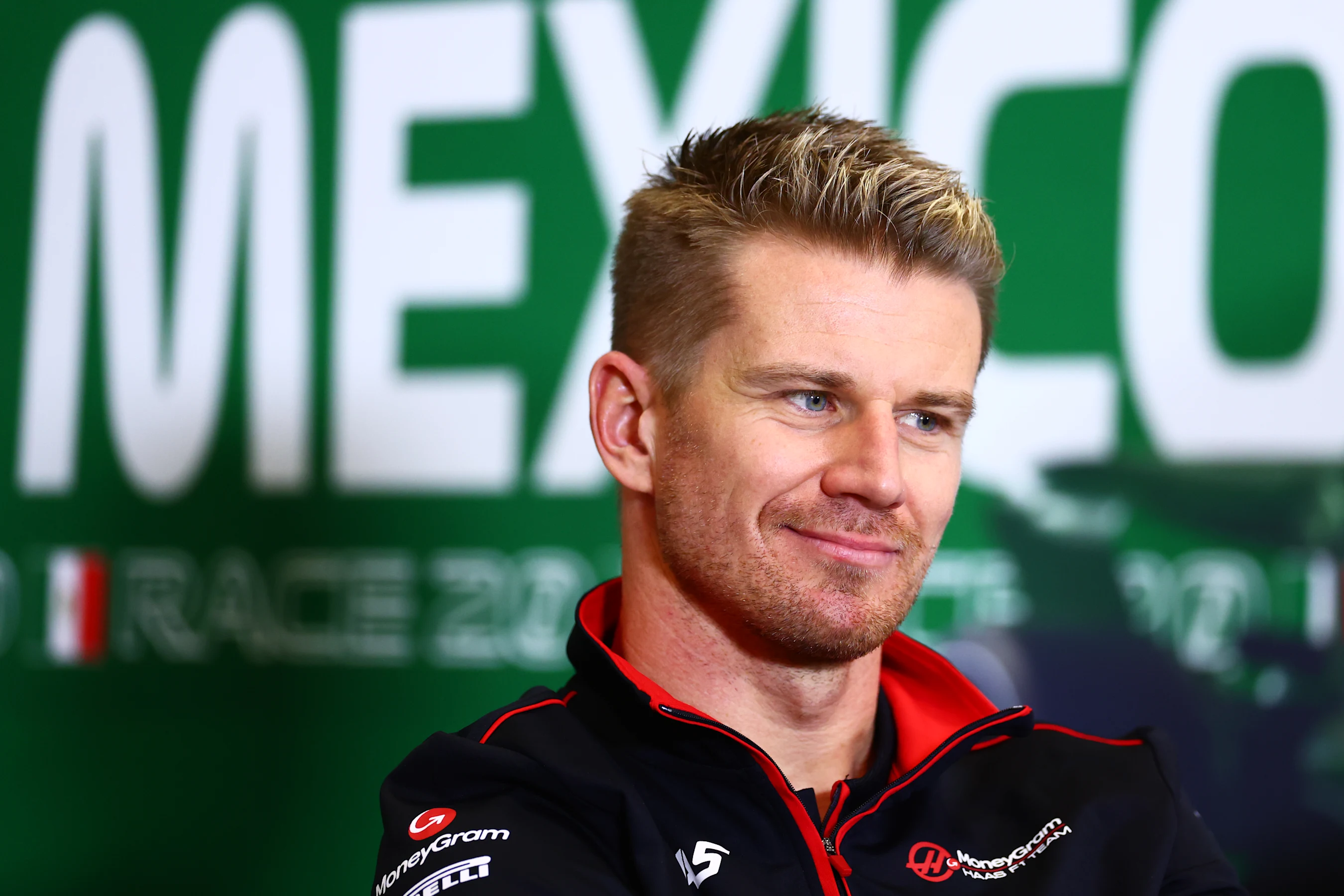 MEXICO CITY, MEXICO - OCTOBER 26: Nico Hulkenberg of Germany and Haas F1 attends the Drivers Press