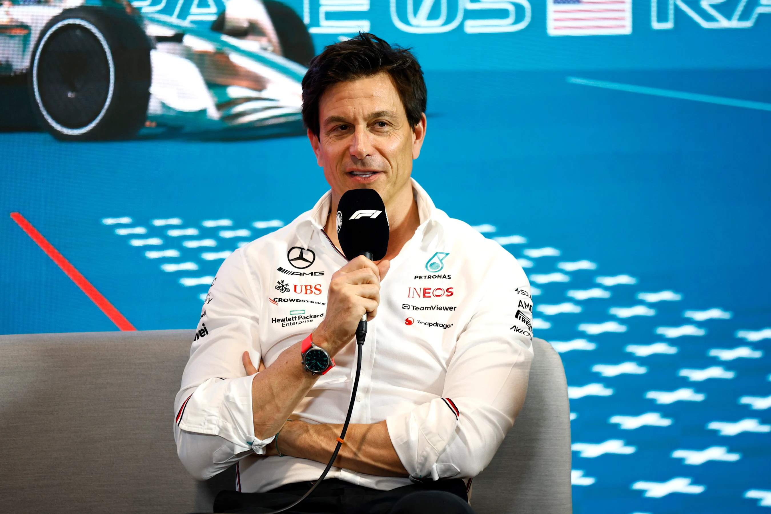 MIAMI, FLORIDA - MAY 05: Mercedes GP Executive Director Toto Wolff attends the Team Principals