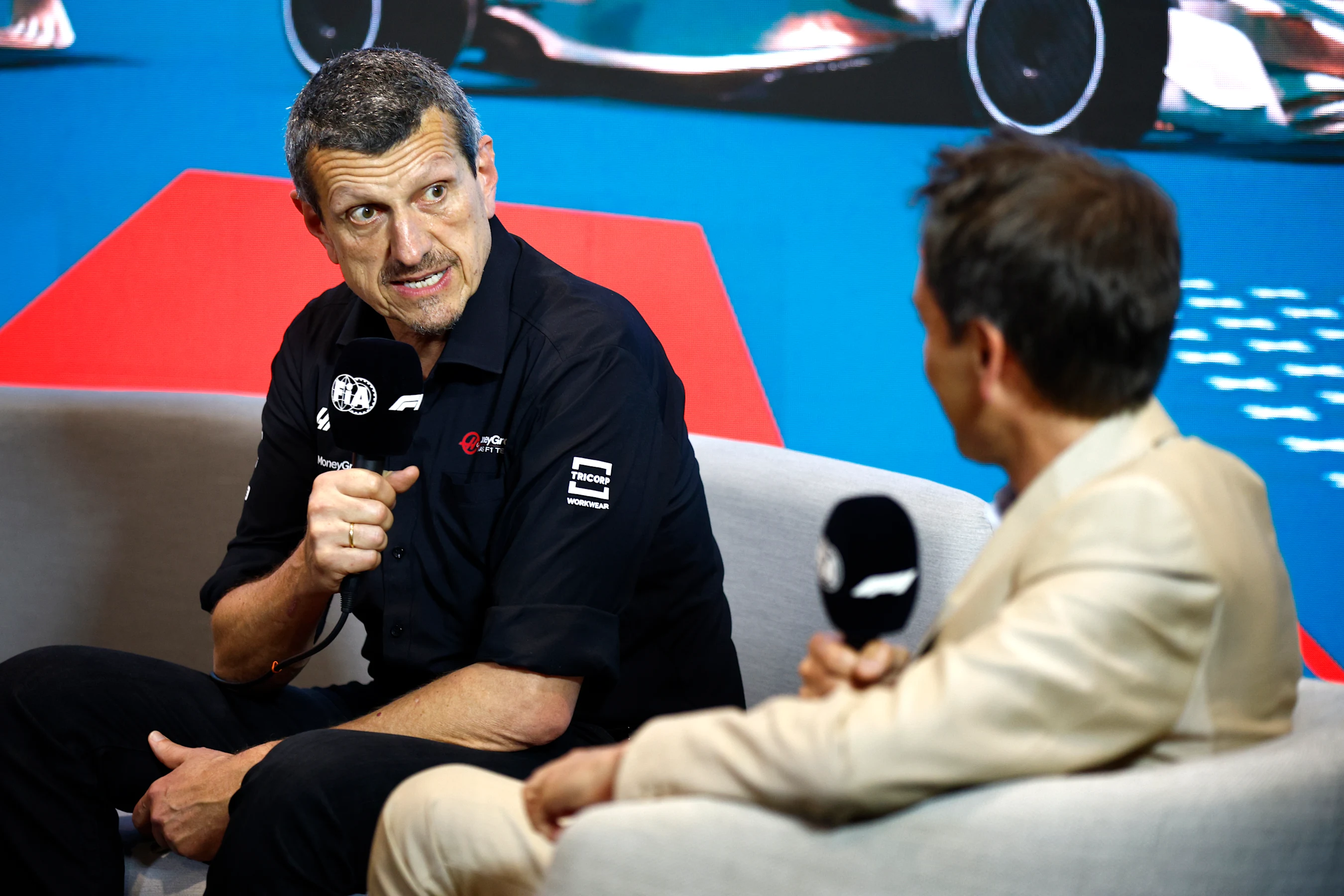 MIAMI, FLORIDA - MAY 05: Haas F1 Team Principal Guenther Steiner attends the Team Principals Press