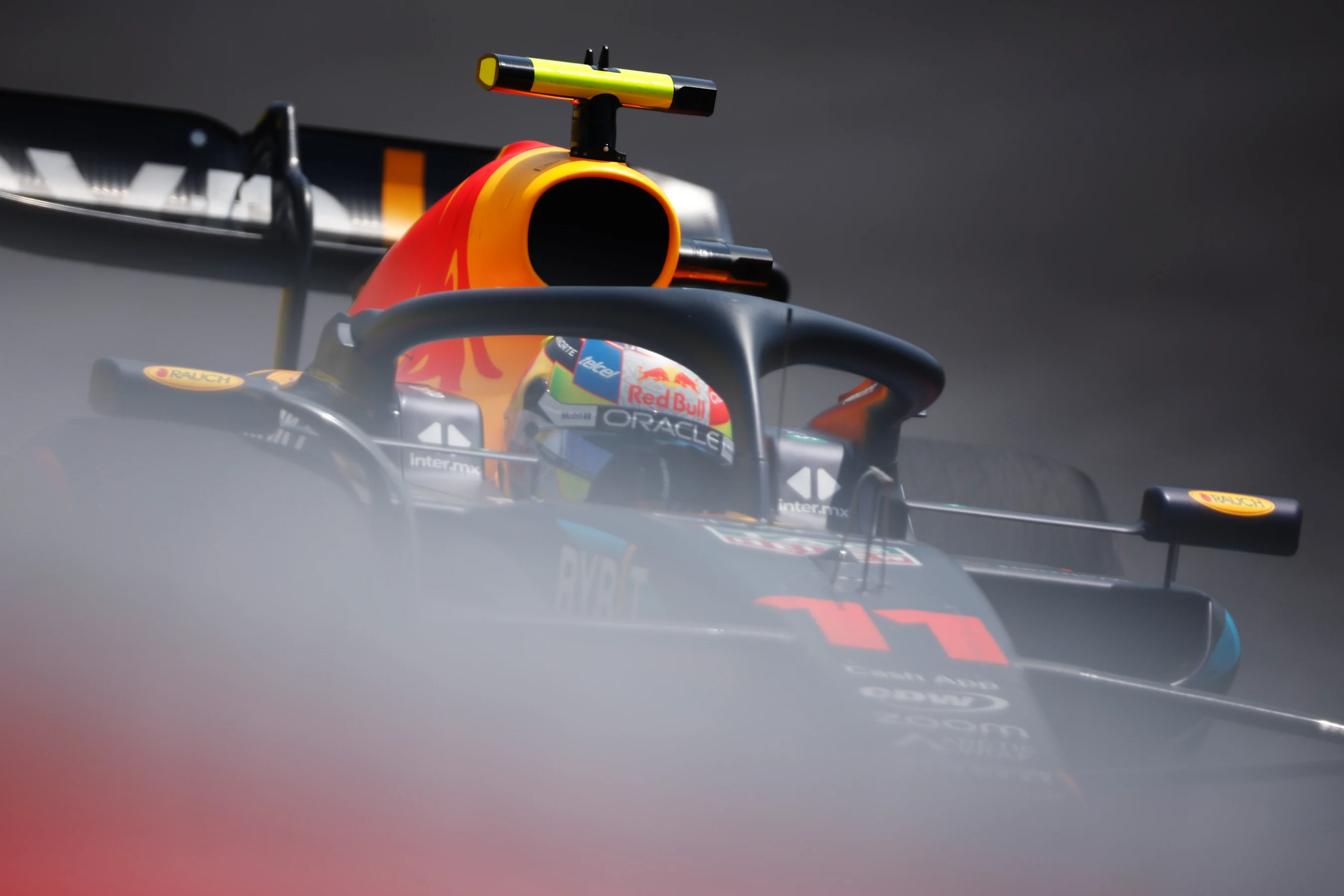 MIAMI, FLORIDA - MAY 05: Sergio Perez of Mexico driving the (11) Oracle Red Bull Racing RB19 on