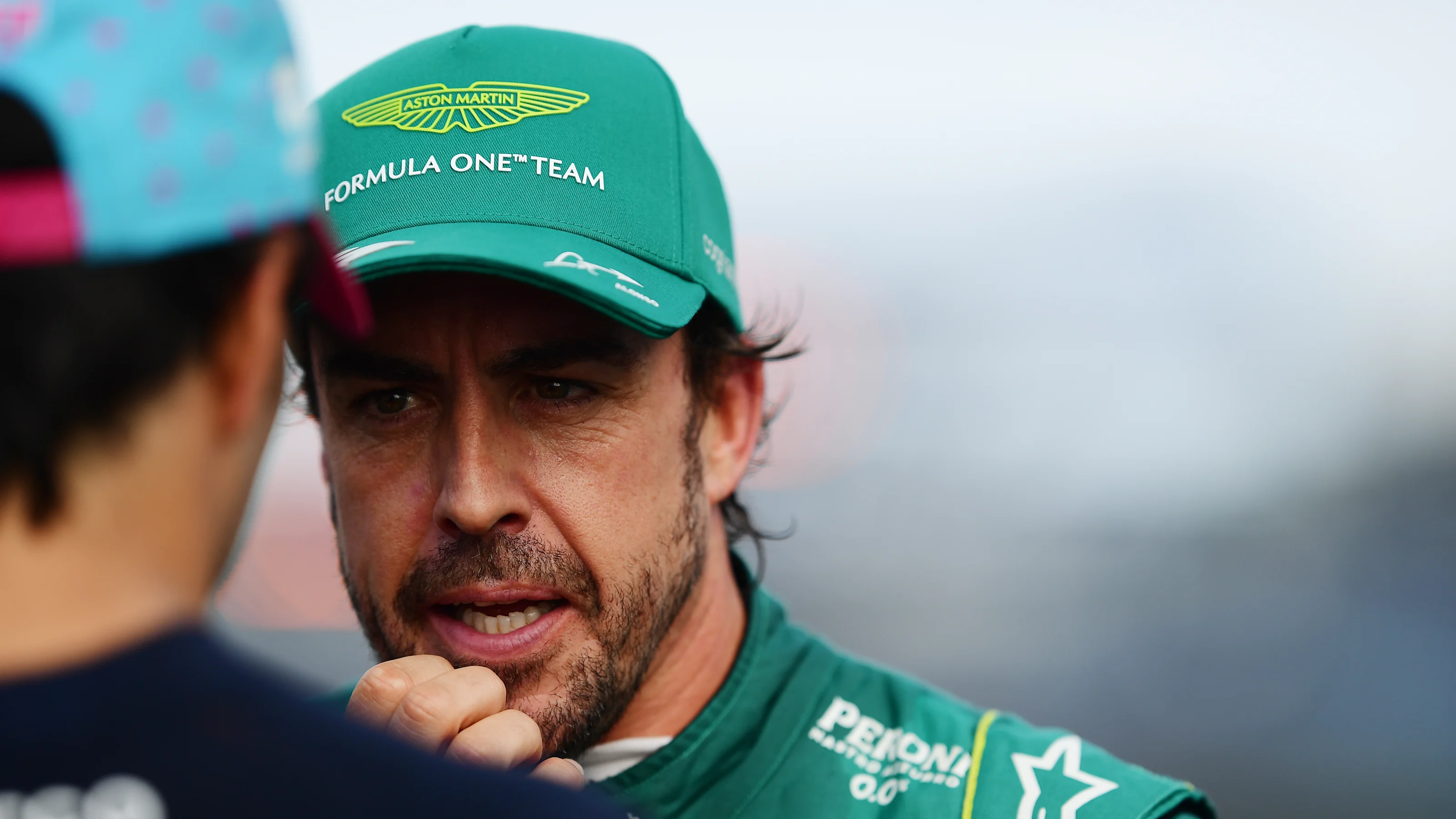 MIAMI, FLORIDA - MAY 06: Second placed qualifier Fernando Alonso of Spain and Aston Martin F1 Team