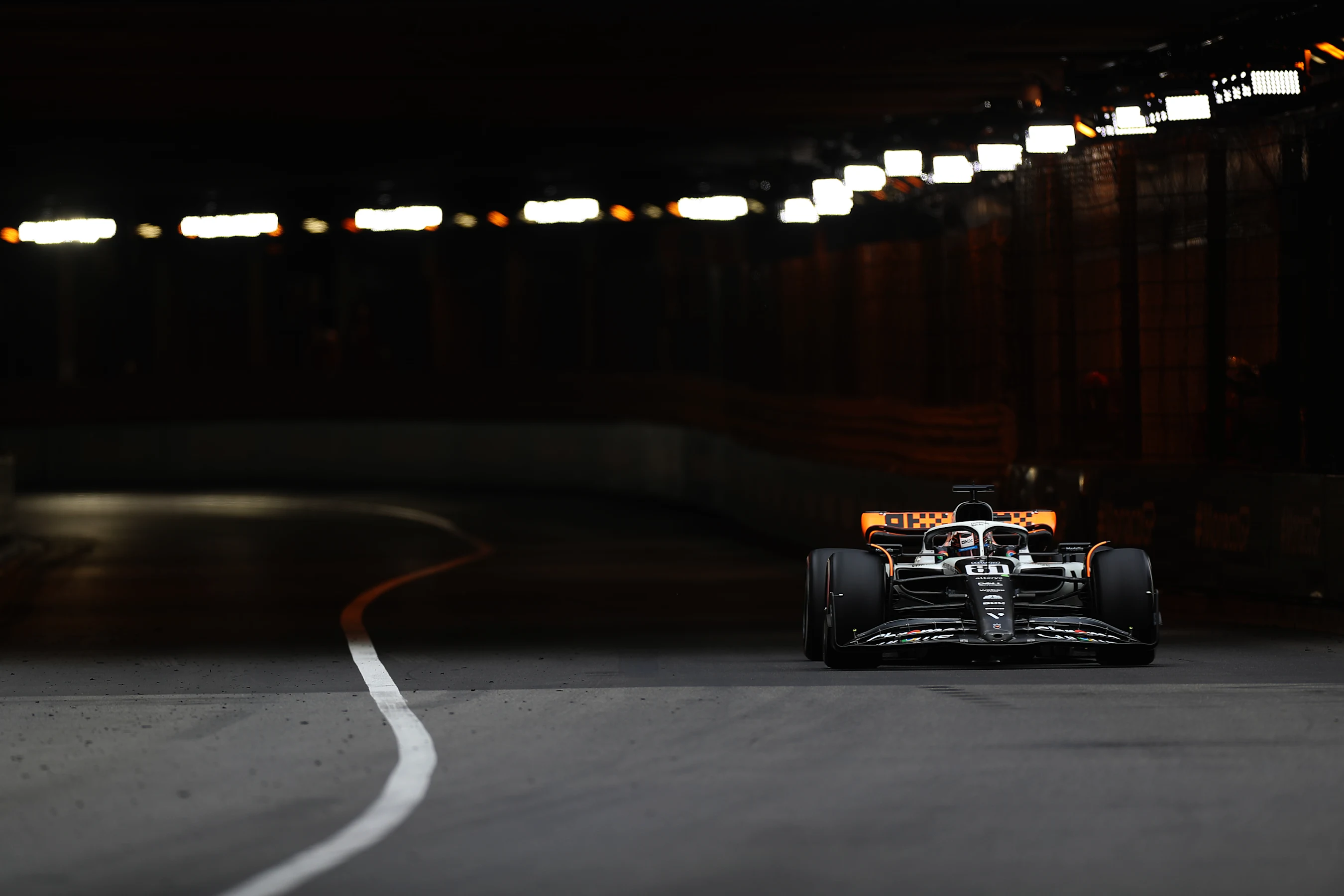 MONTE-CARLO, MONACO - MAY 28: Oscar Piastri of Australia driving the (81) McLaren MCL60 Mercedes on