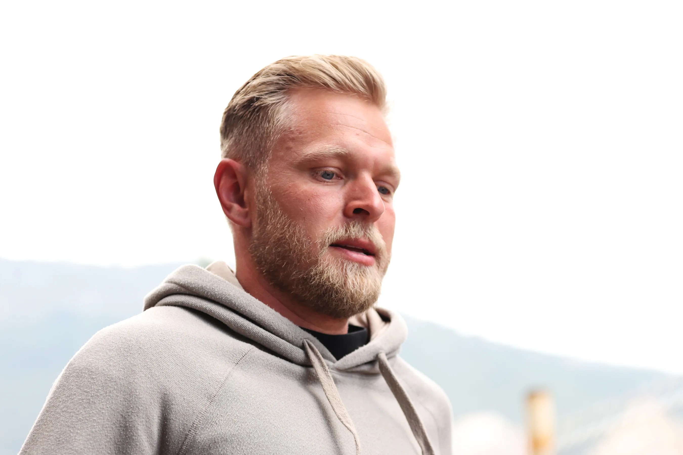 MONTE-CARLO, MONACO - MAY 25: Kevin Magnussen of Denmark and Haas F1 walks in the Paddock during