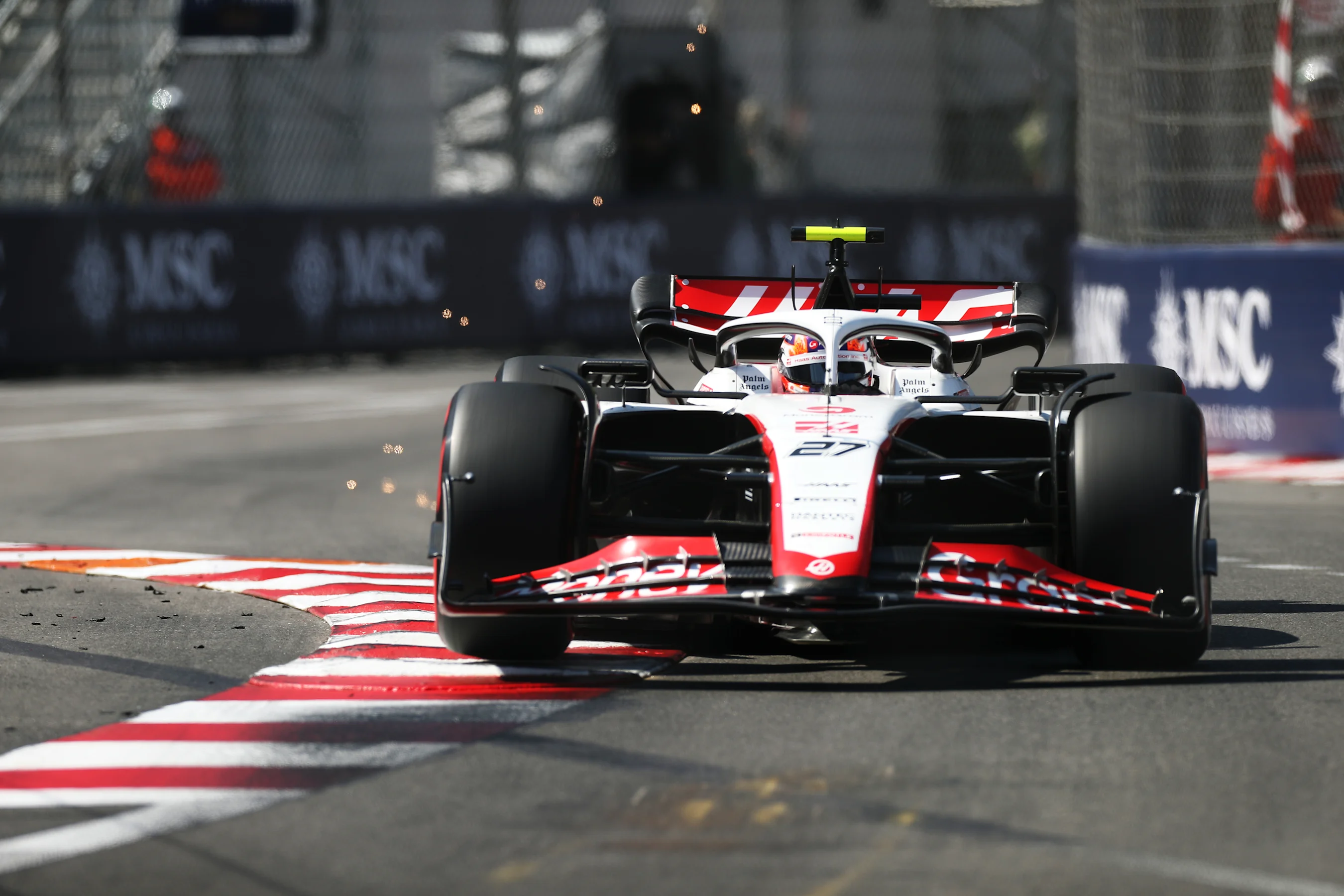 MONTE-CARLO, MONACO - MAY 27: Nico Hulkenberg of Germany driving the (27) Haas F1 VF-23 Ferrari on