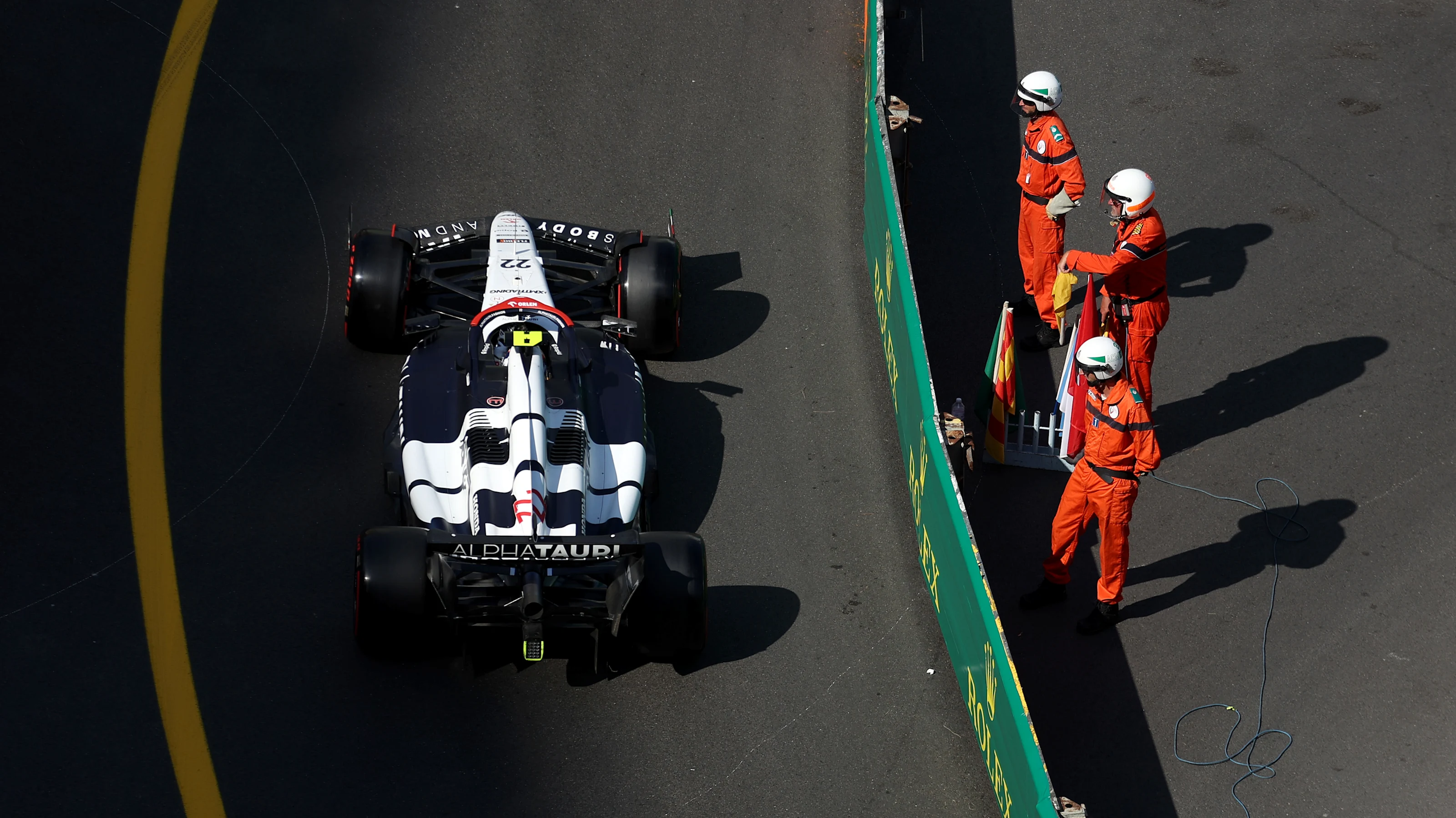 MONTE-CARLO, MONACO - MAY 27: Yuki Tsunoda of Japan driving the (22) Scuderia AlphaTauri AT04 on
