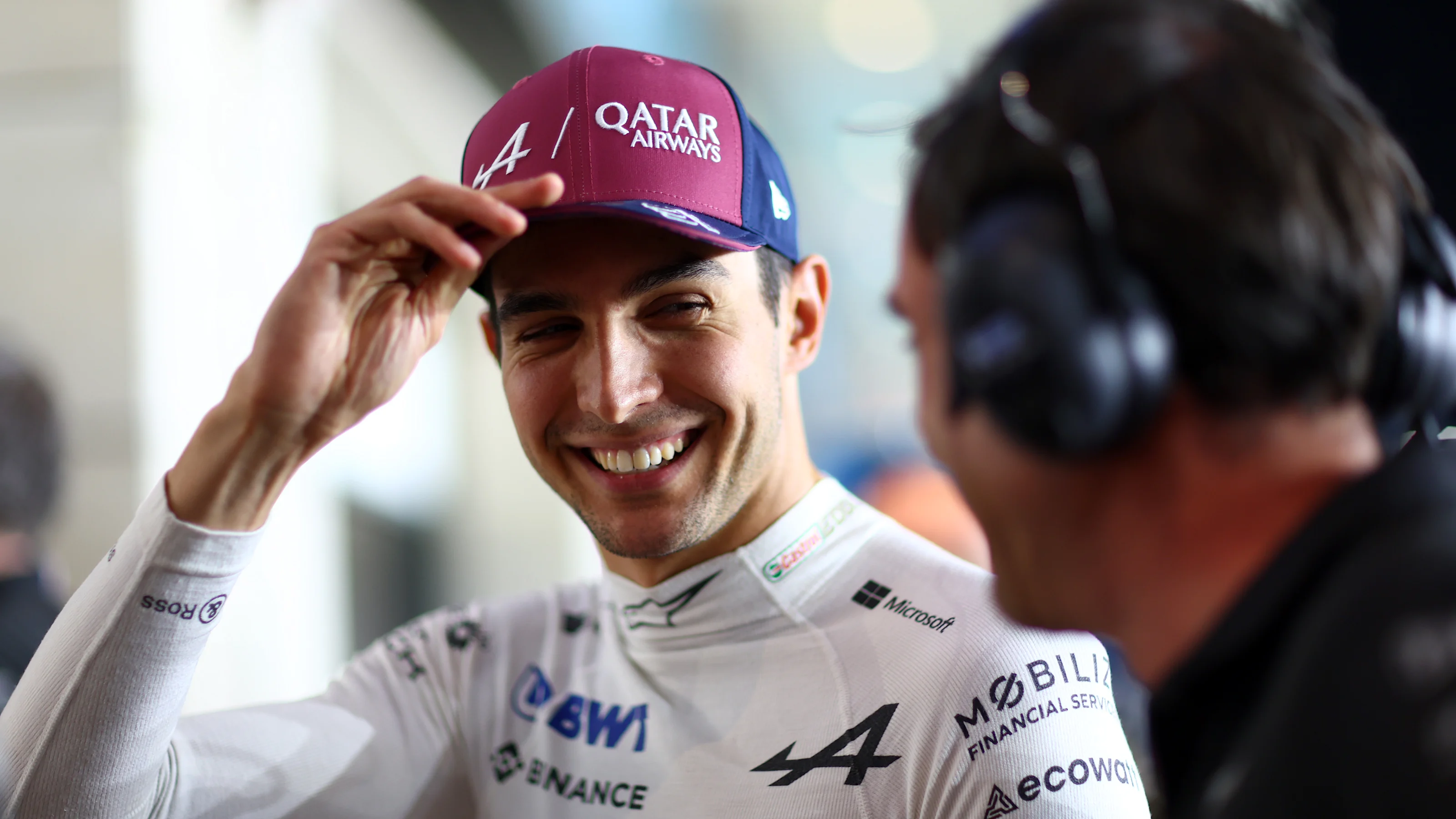 LUSAIL CITY, QATAR - OCTOBER 06: Esteban Ocon of France and Alpine F1 prepares to drive during