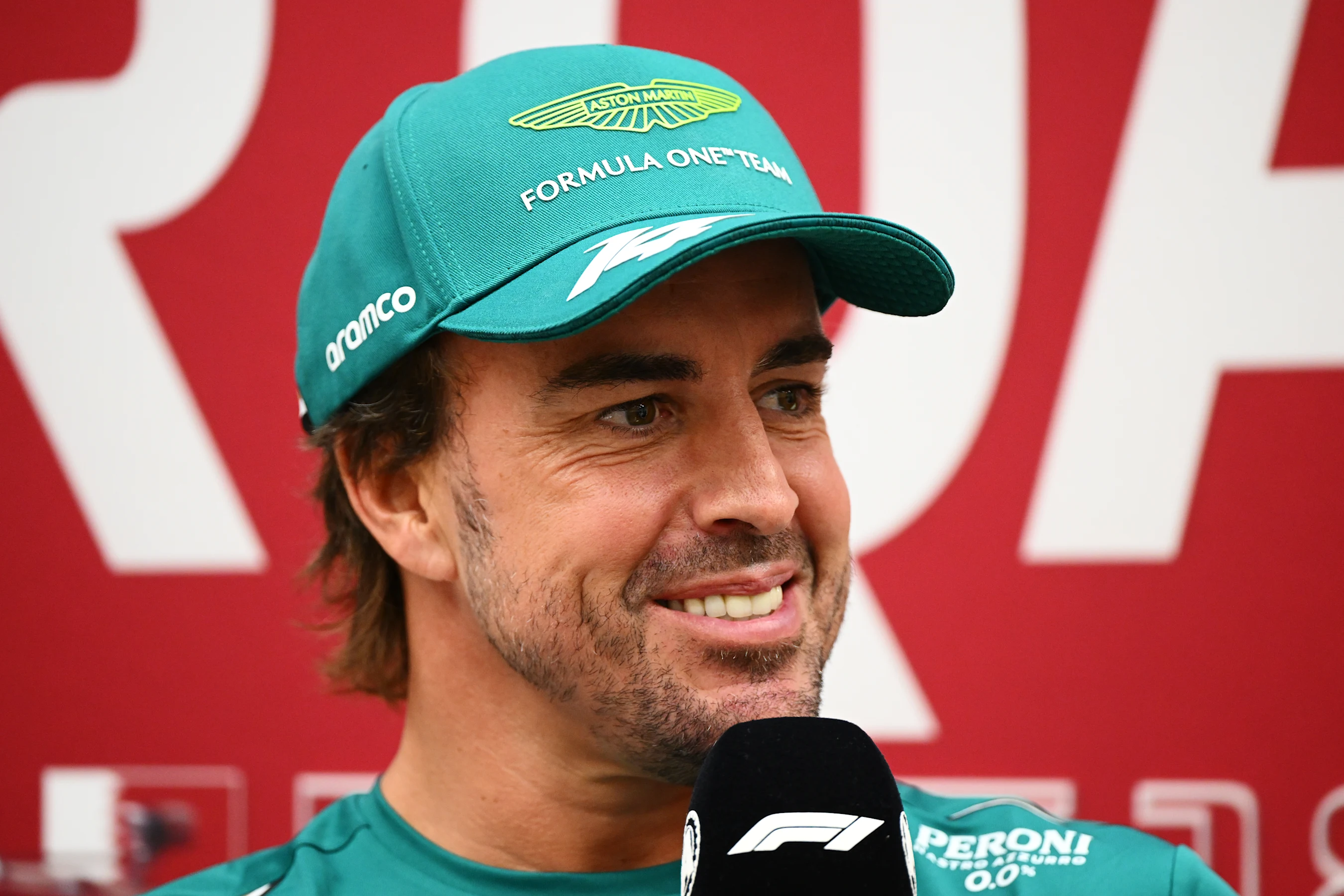 LUSAIL CITY, QATAR - OCTOBER 05: Fernando Alonso of Spain and Aston Martin F1 Team attends the