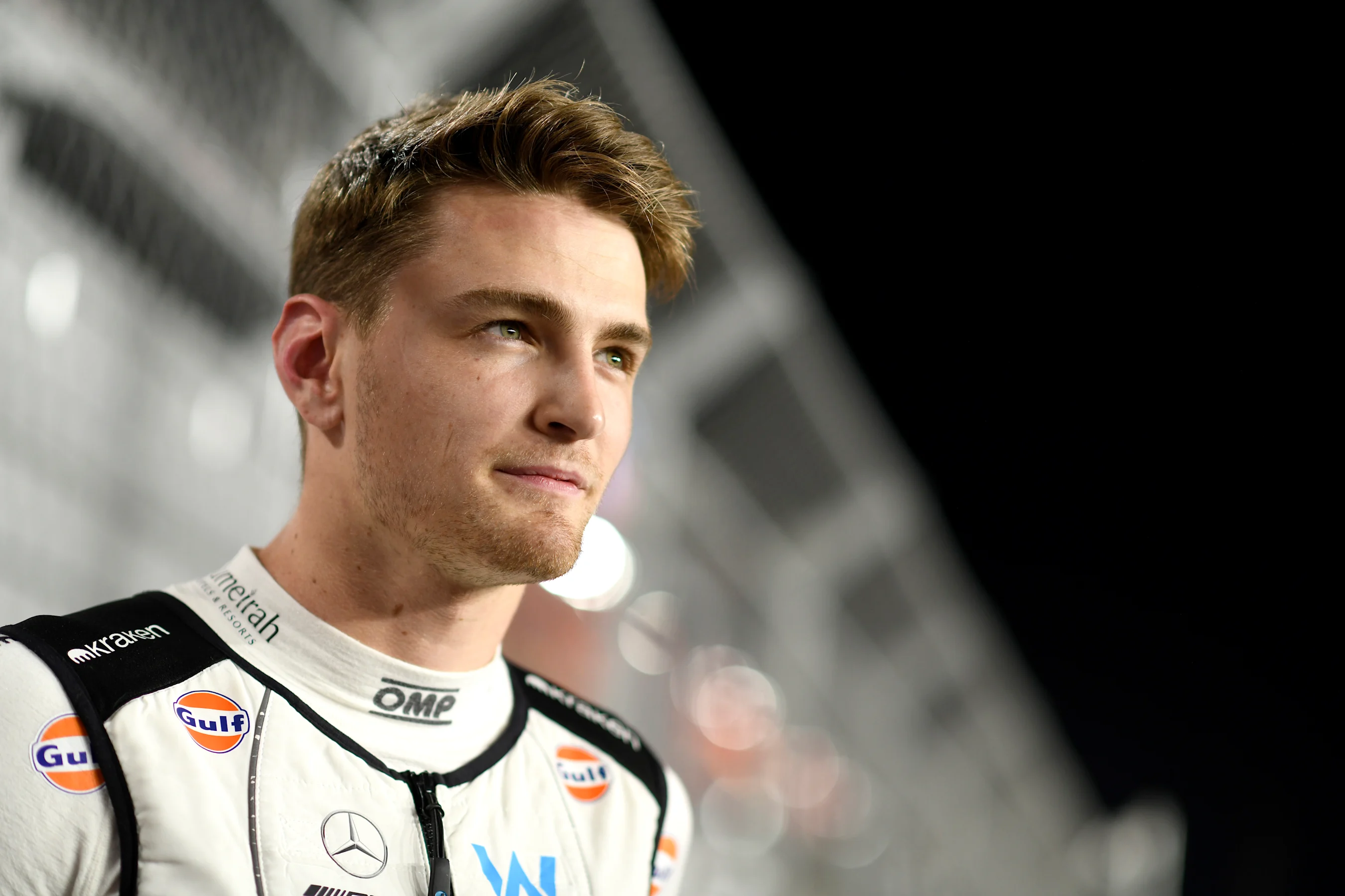 LUSAIL CITY, QATAR - OCTOBER 07: Logan Sargeant of United States and Williams prepares to drive on