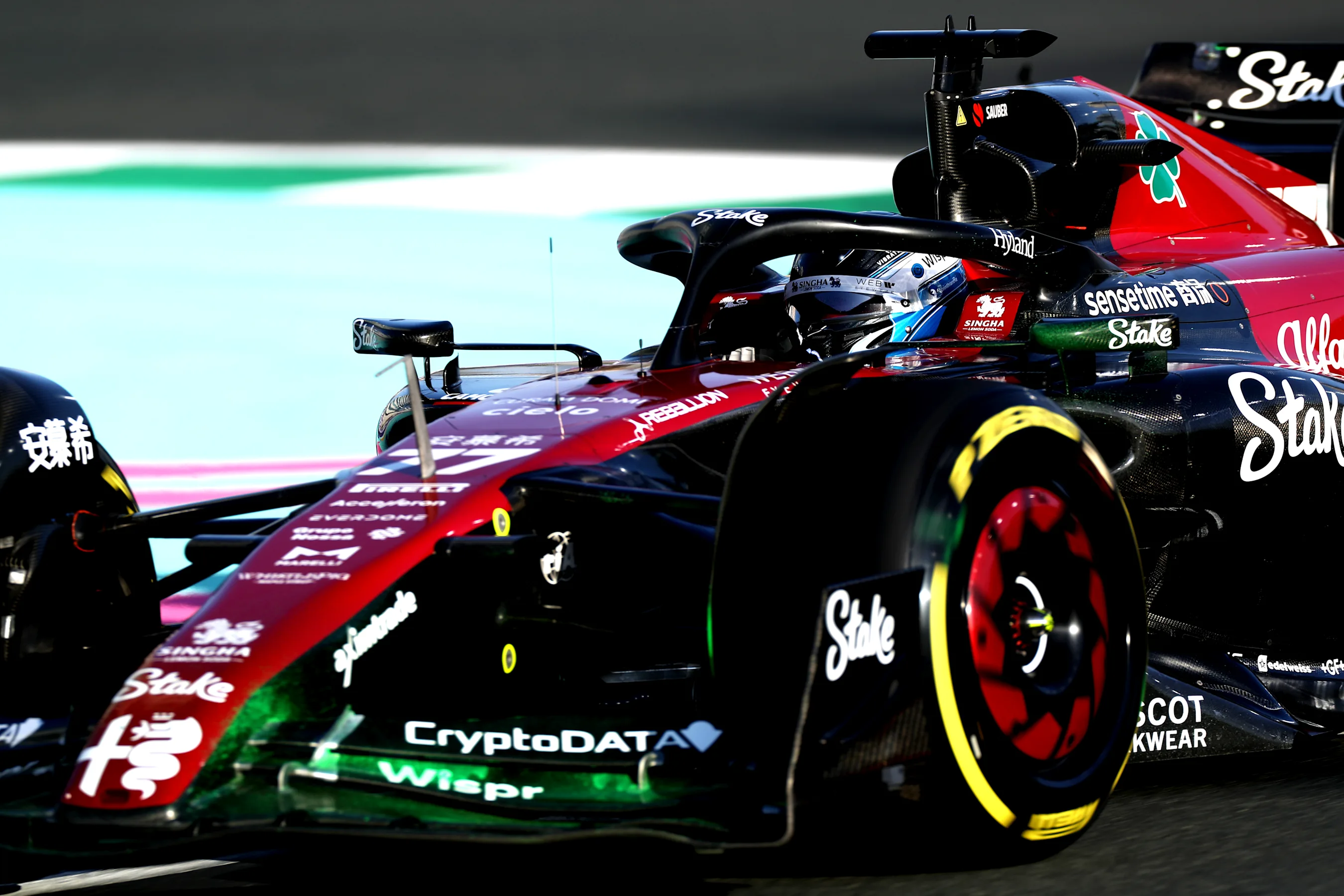 JEDDAH, SAUDI ARABIA - MARCH 17: Valtteri Bottas of Finland driving the (77) Alfa Romeo F1 C43