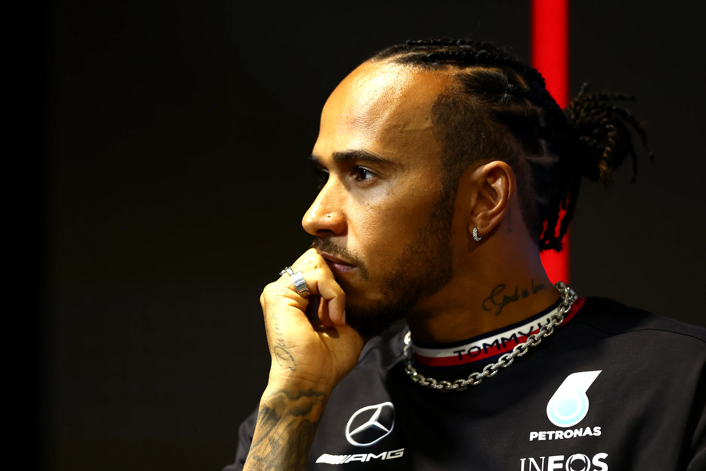 JEDDAH, SAUDI ARABIA - MARCH 16: Lewis Hamilton of Great Britain and Mercedes attends the Drivers