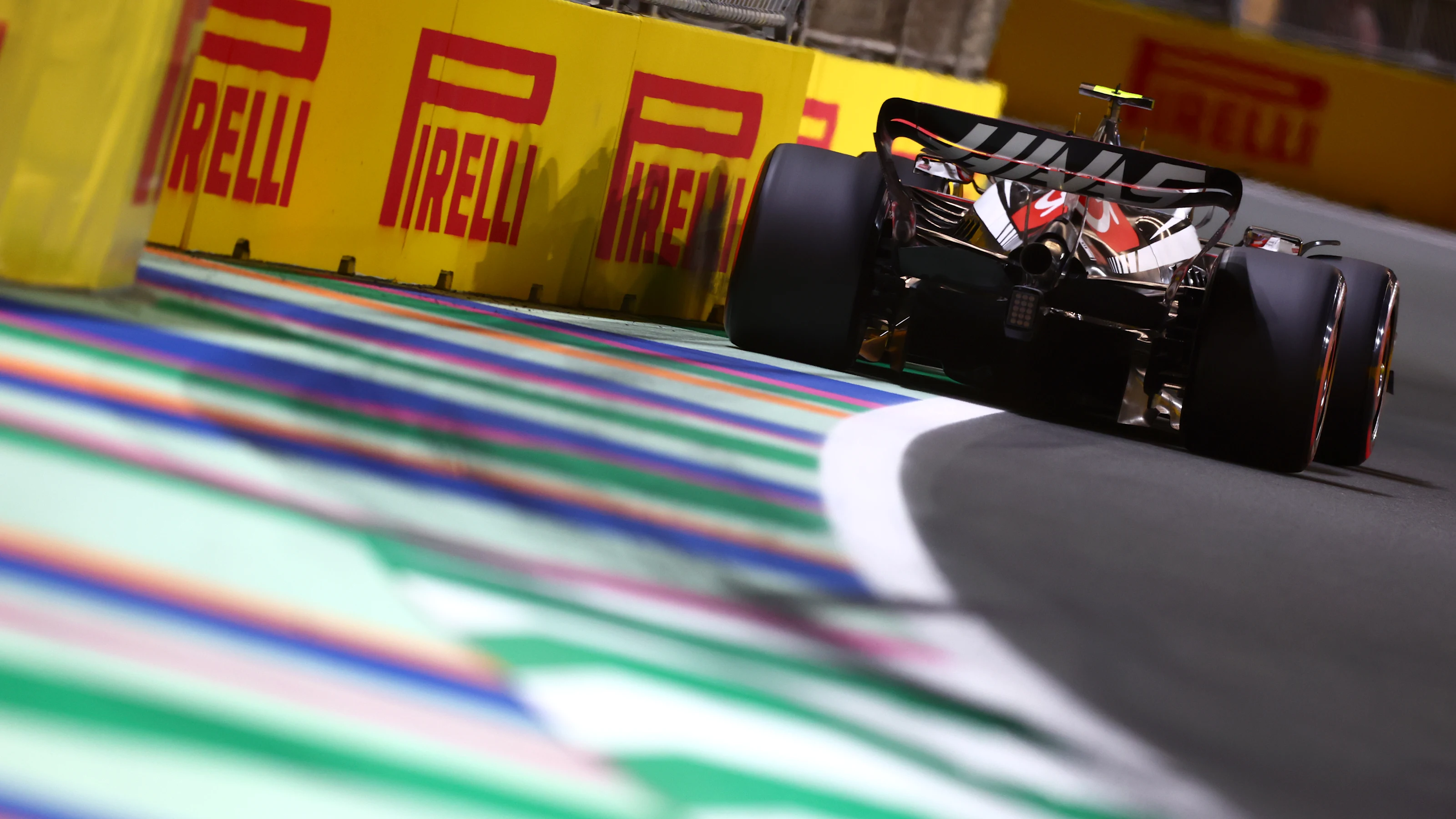 JEDDAH, SAUDI ARABIA - MARCH 18: Nico Hulkenberg of Germany driving the (27) Haas F1 VF-23 Ferrari