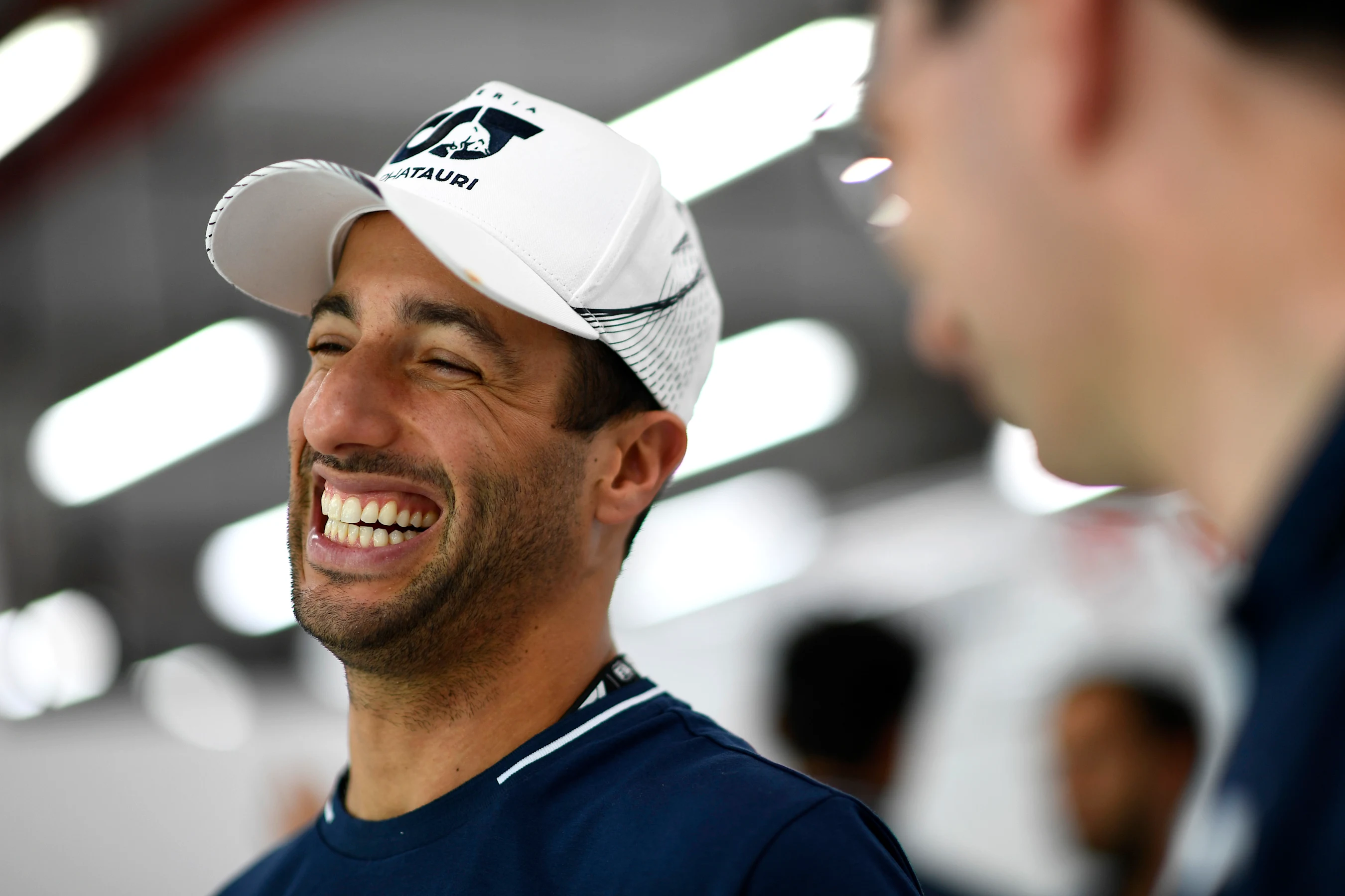 SINGAPORE, SINGAPORE - SEPTEMBER 15: Daniel Ricciardo of Australia and Scuderia AlphaTauri looks on