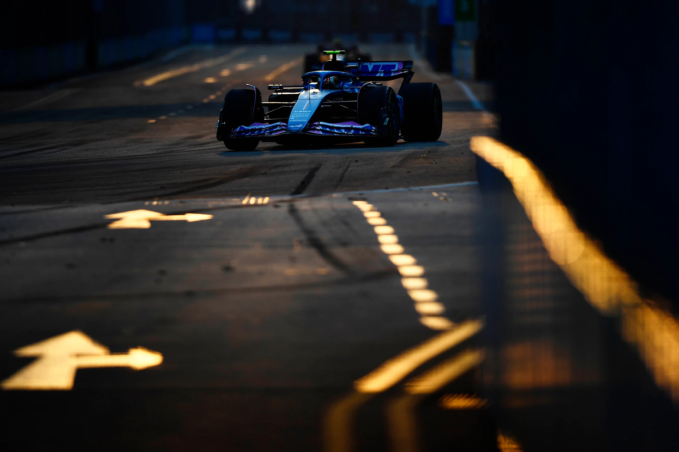 SINGAPORE, SINGAPORE - SEPTEMBER 16: Pierre Gasly of France driving the (10) Alpine F1 A523 Renault