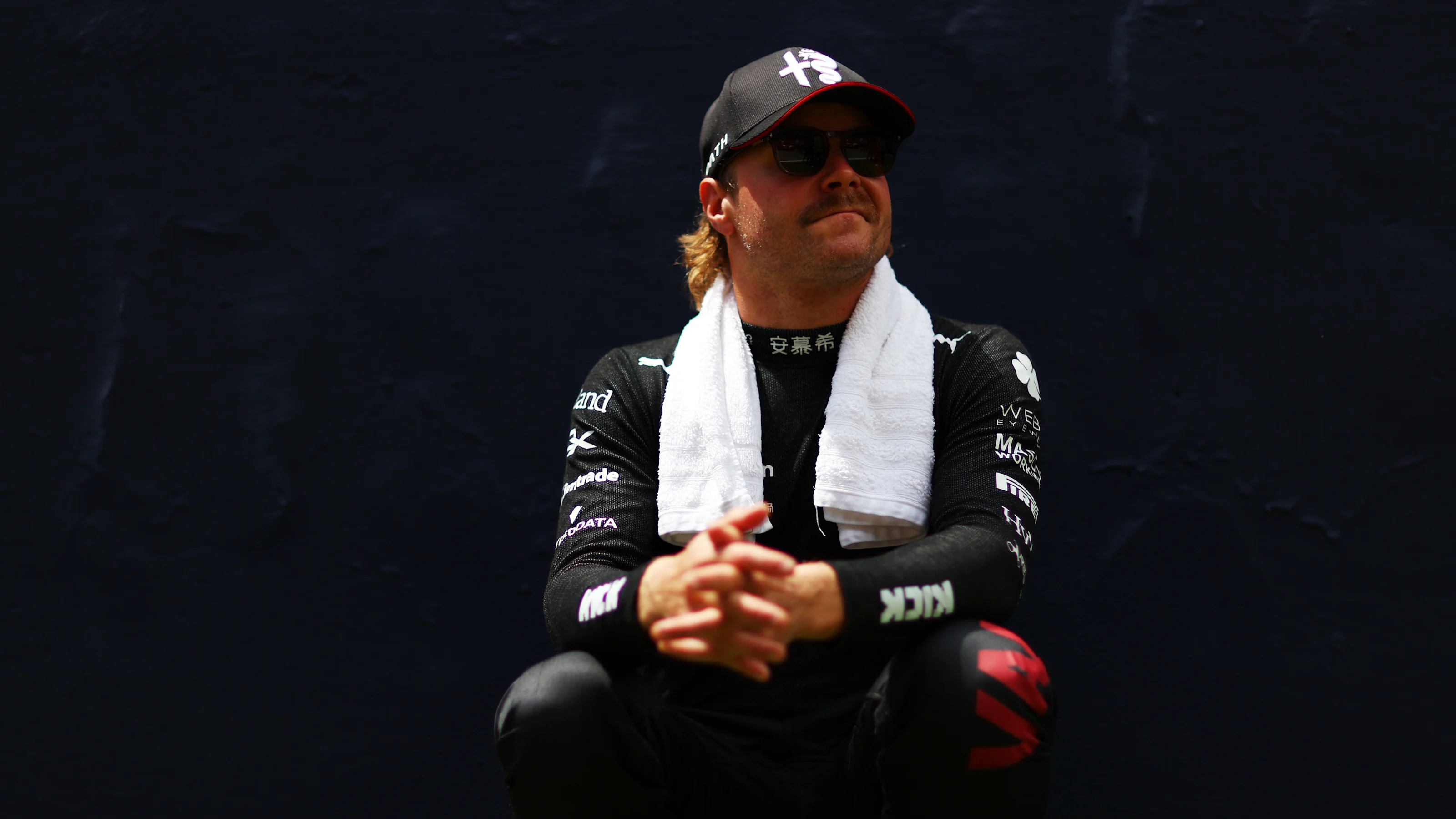 BARCELONA, SPAIN - JUNE 04: Valtteri Bottas of Finland and Alfa Romeo F1 looks on prior to the F1