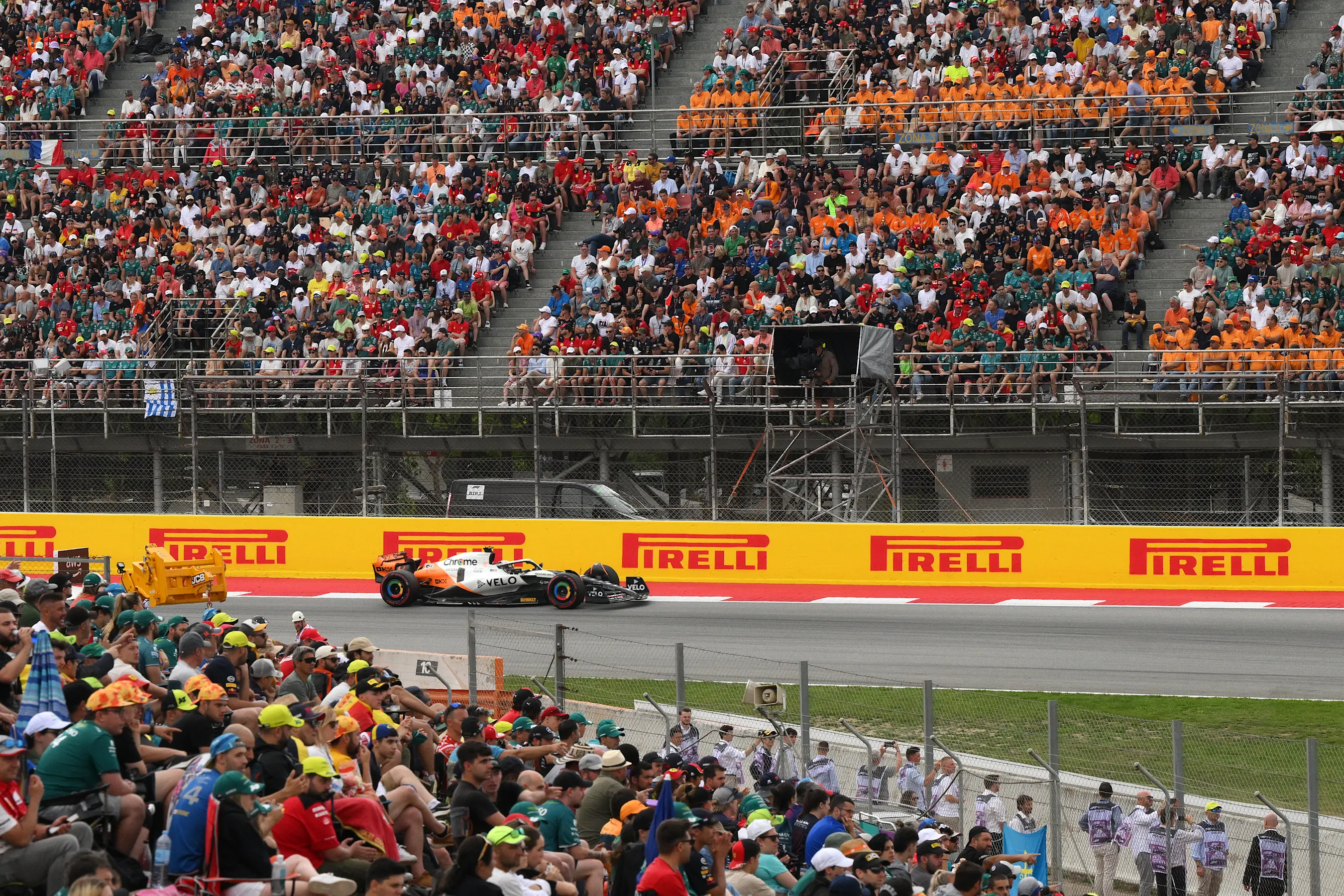 BARCELONA, SPAIN - JUNE 04: Oscar Piastri of Australia driving the (81) McLaren MCL60 Mercedes on