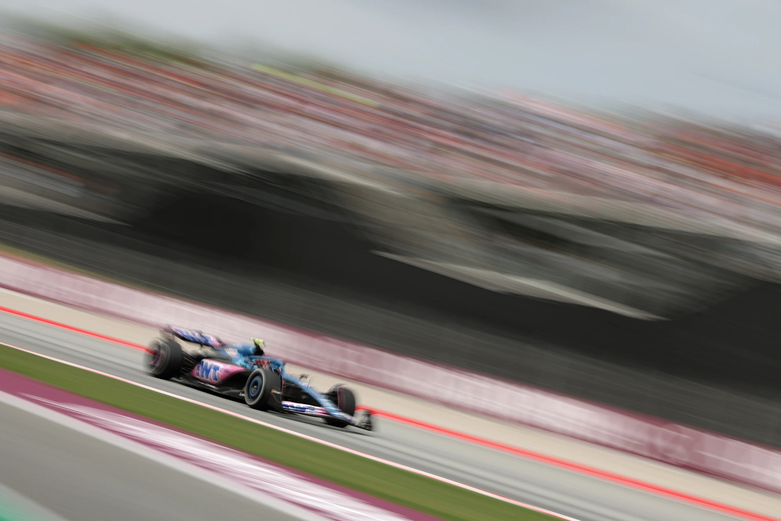 BARCELONA, SPAIN - JUNE 04: Pierre Gasly of France driving the (10) Alpine F1 A523 Renault on track