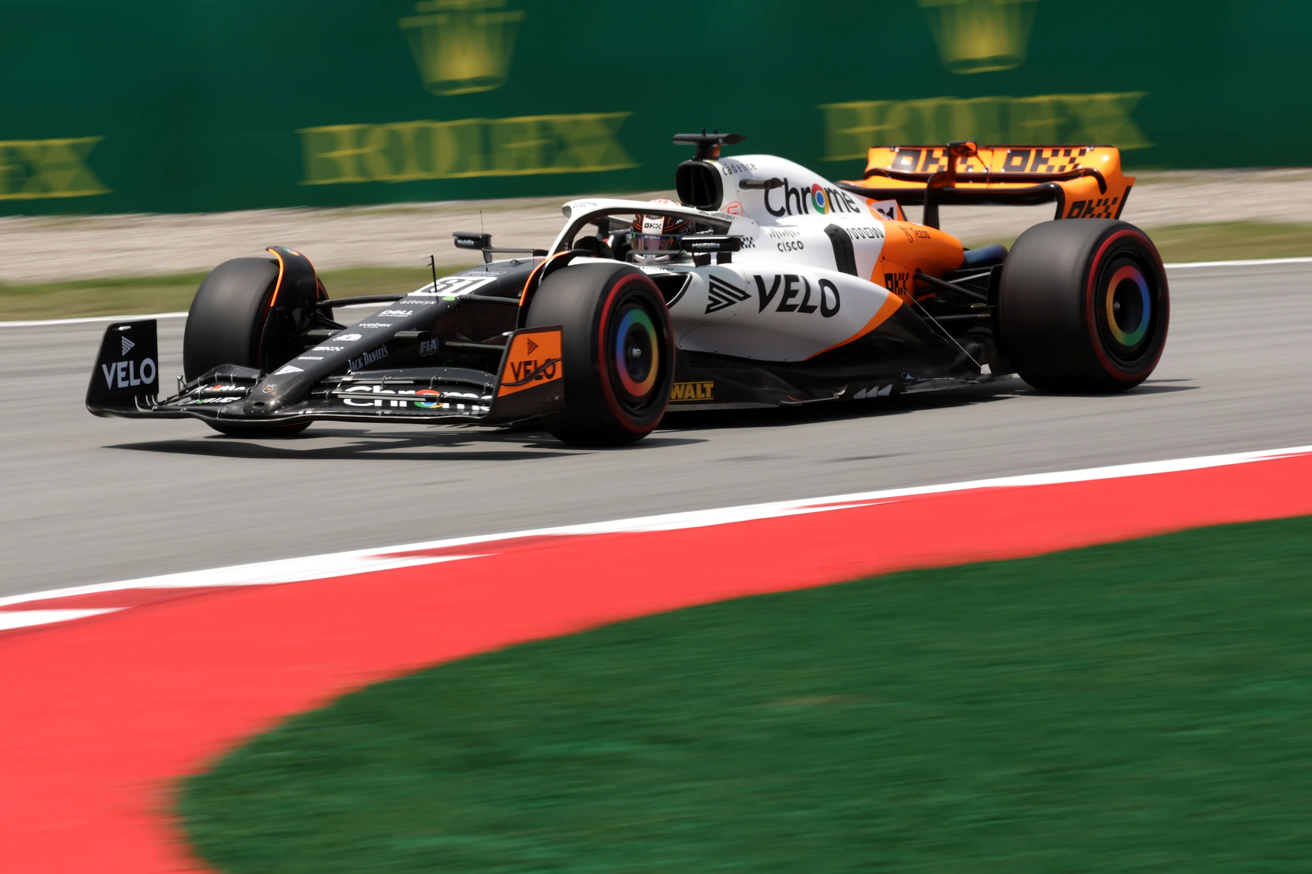 BARCELONA, SPAIN - JUNE 02: Oscar Piastri of Australia driving the (81) McLaren MCL60 Mercedes on