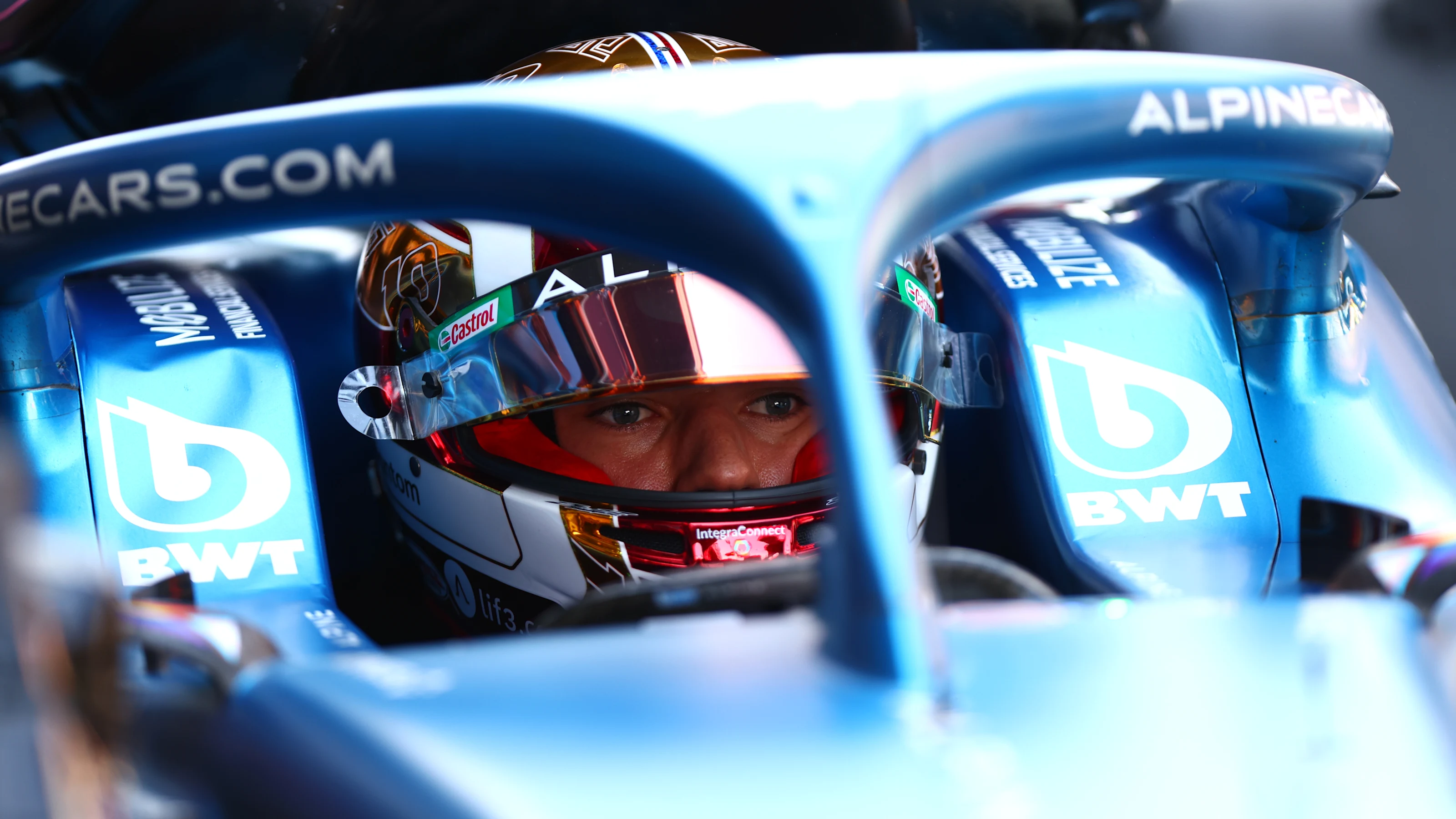 BARCELONA, SPAIN - JUNE 02: Pierre Gasly of France and Alpine F1 prepares to drive in the garage