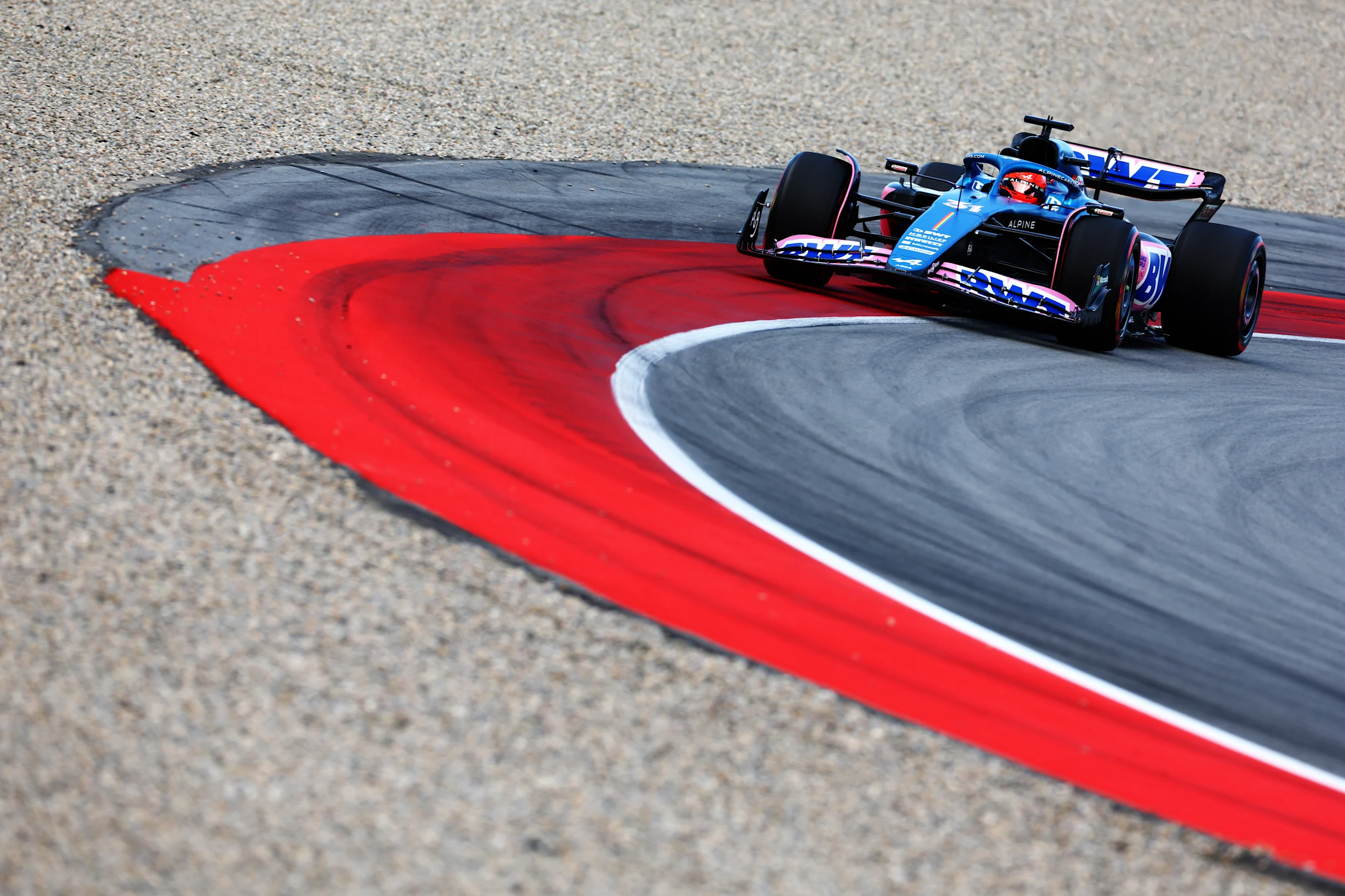 BARCELONA, SPAIN - JUNE 02: Esteban Ocon of France driving the (31) Alpine F1 A523 Renault on track