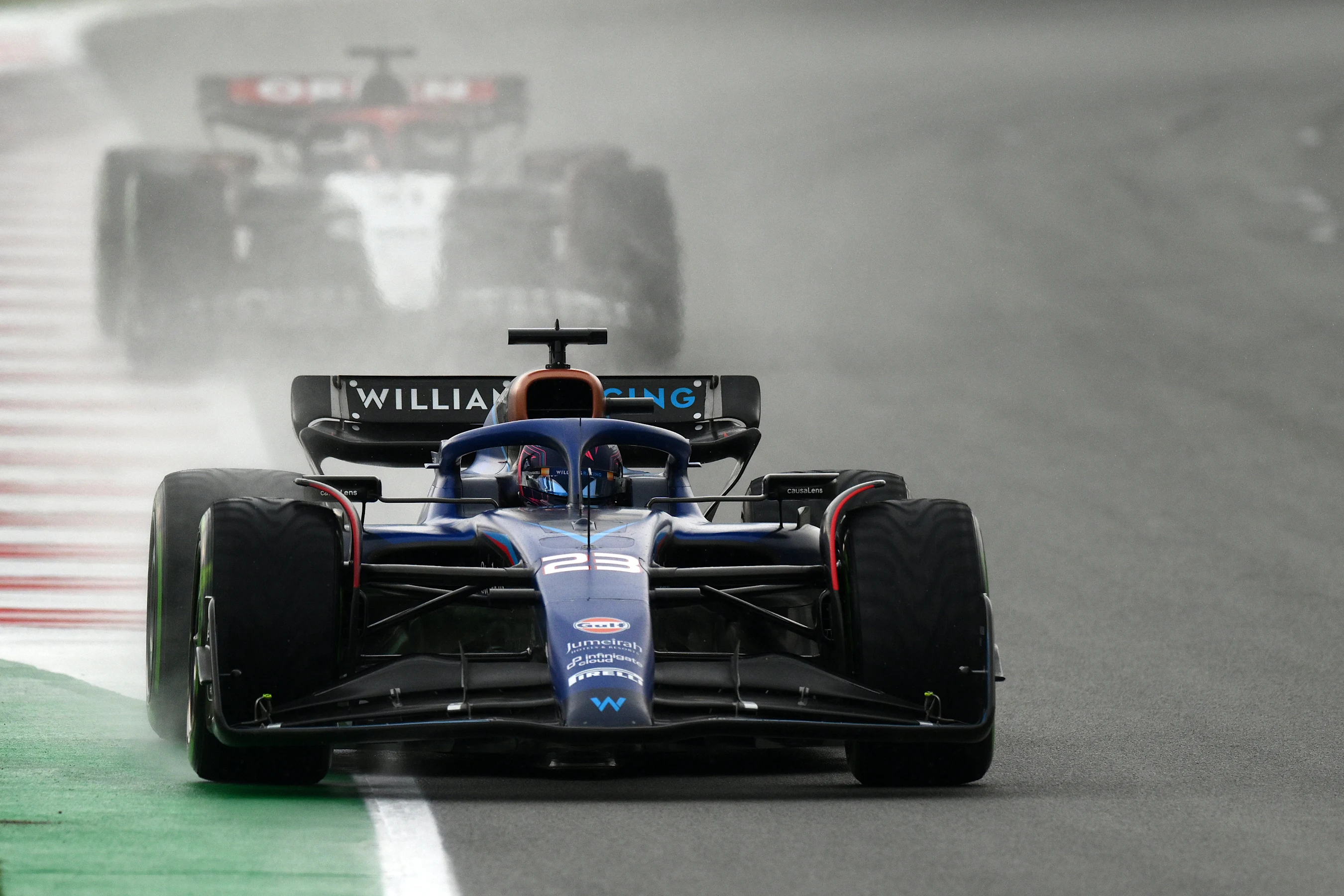 BARCELONA, SPAIN - JUNE 03: Alexander Albon of Thailand driving the (23) Williams FW45 Mercedes on