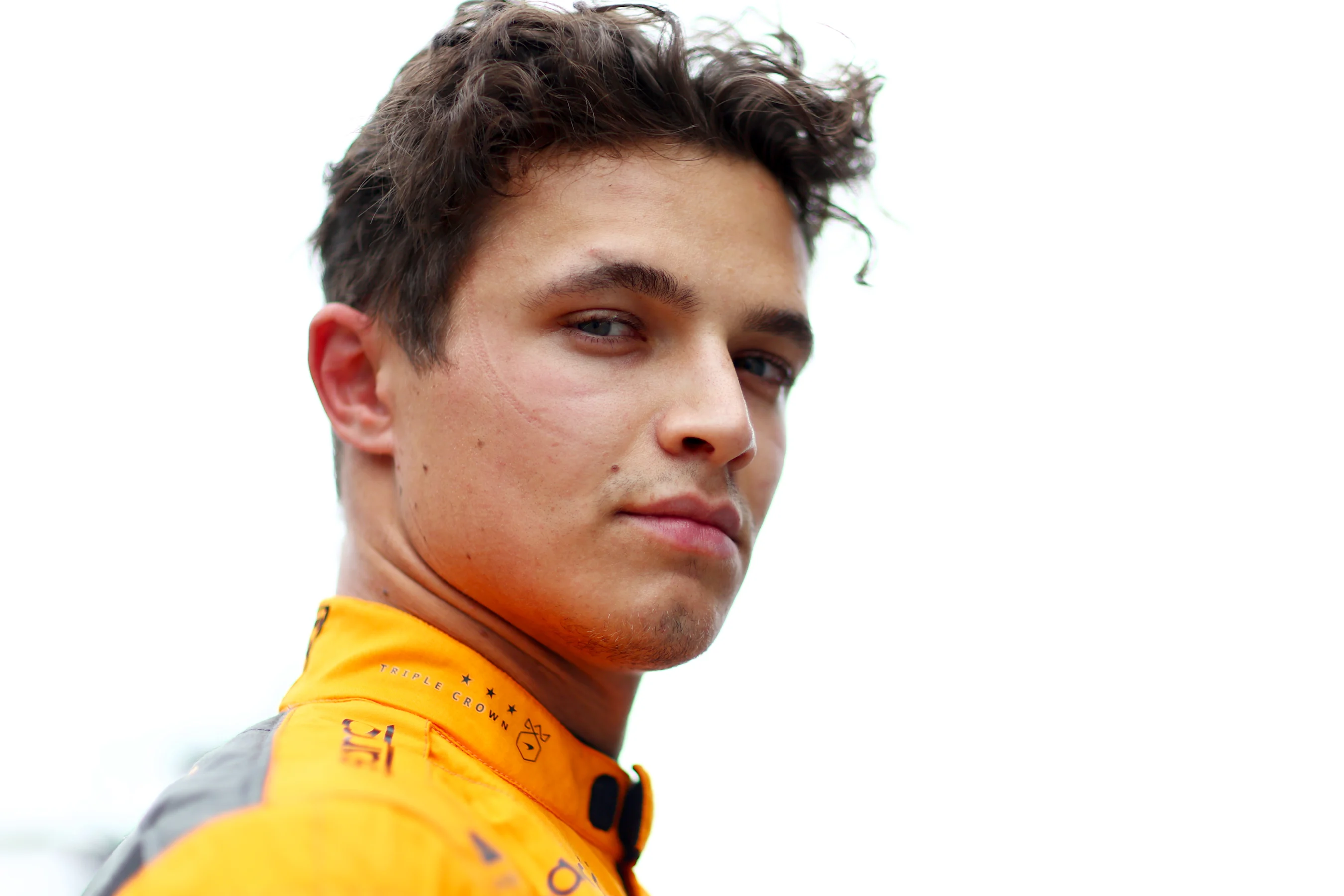 BARCELONA, SPAIN - JUNE 03: Third placed qualifier Lando Norris of Great Britain and McLaren looks