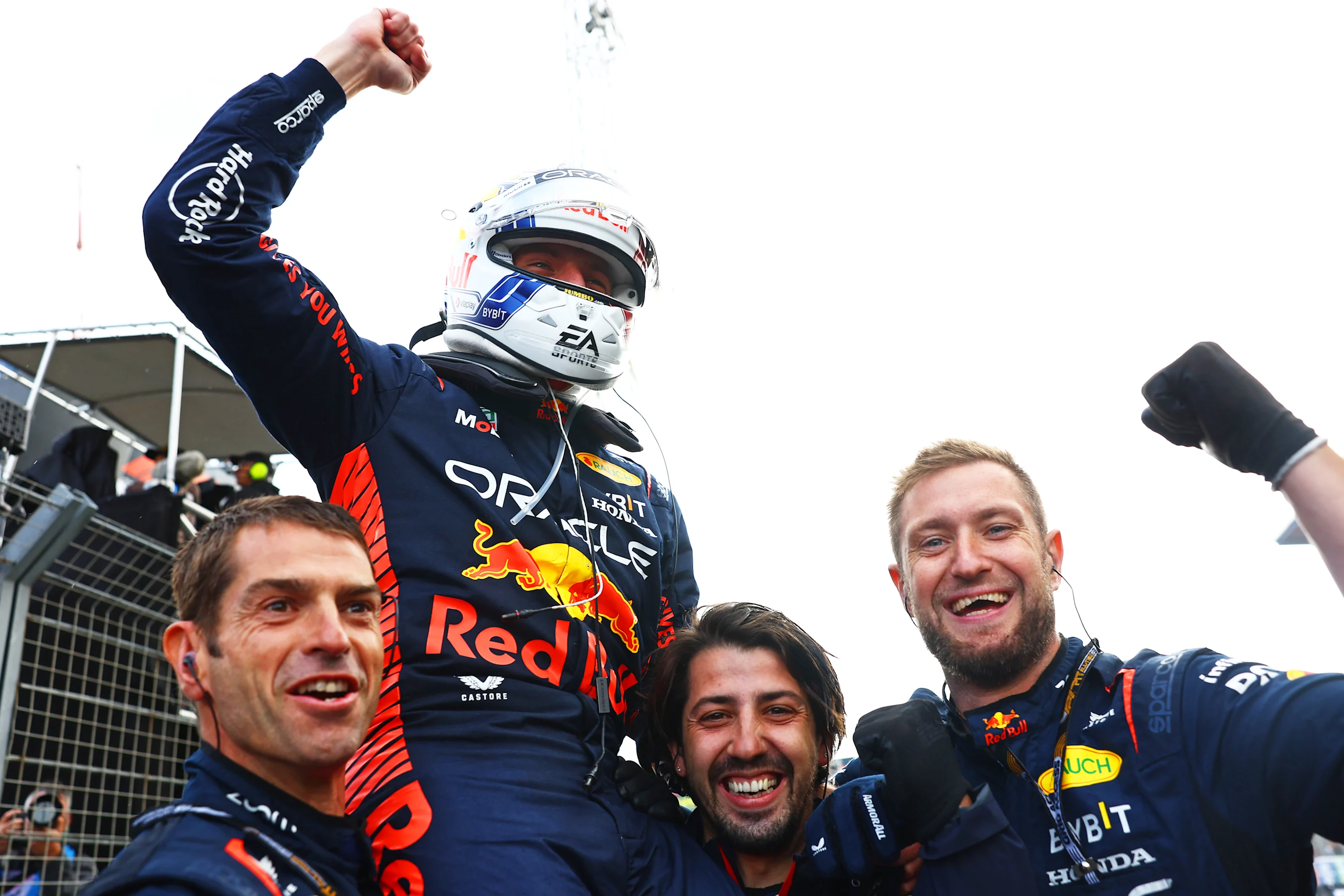 ZANDVOORT, NETHERLANDS - AUGUST 27: Race winner Max Verstappen of the Netherlands and Oracle Red