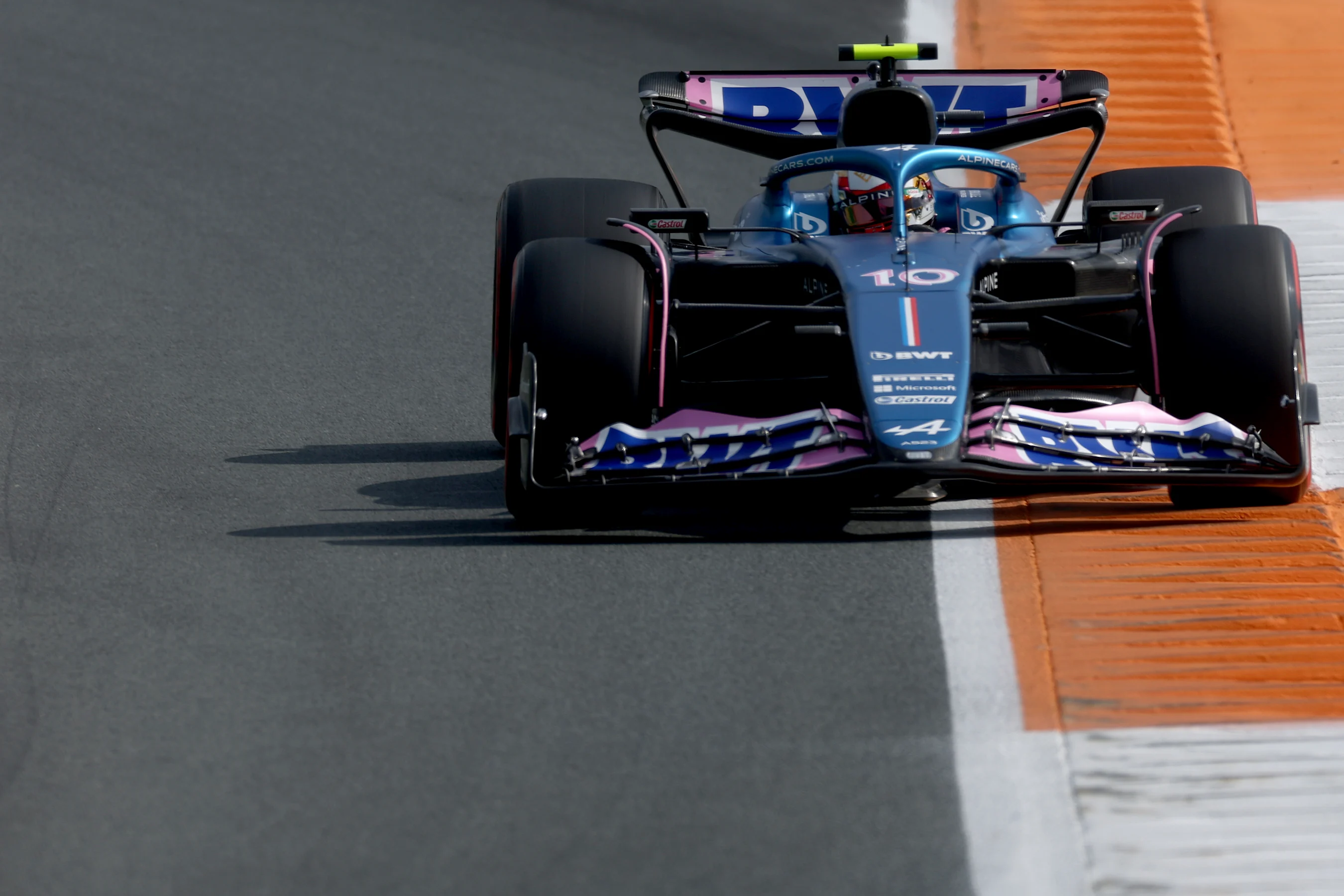ZANDVOORT, NETHERLANDS - AUGUST 25: Pierre Gasly of France driving the (10) Alpine F1 A523 Renault