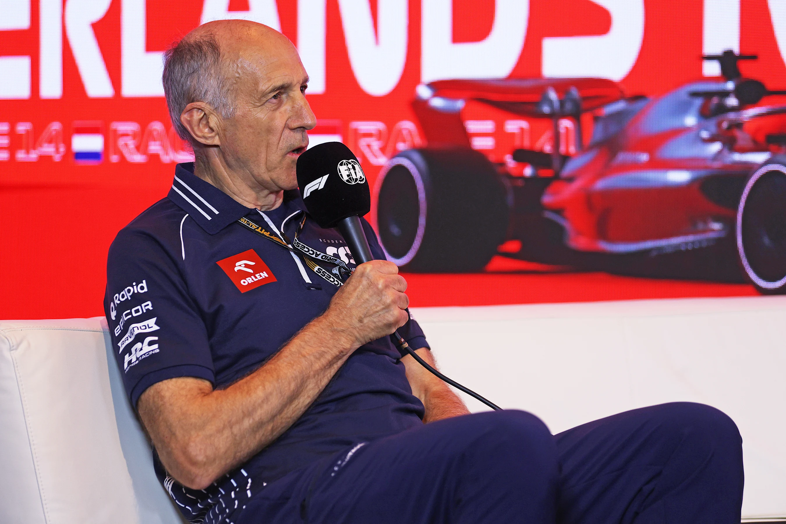 ZANDVOORT, NETHERLANDS - AUGUST 25: Scuderia AlphaTauri Team Principal Franz Tost attends the Team