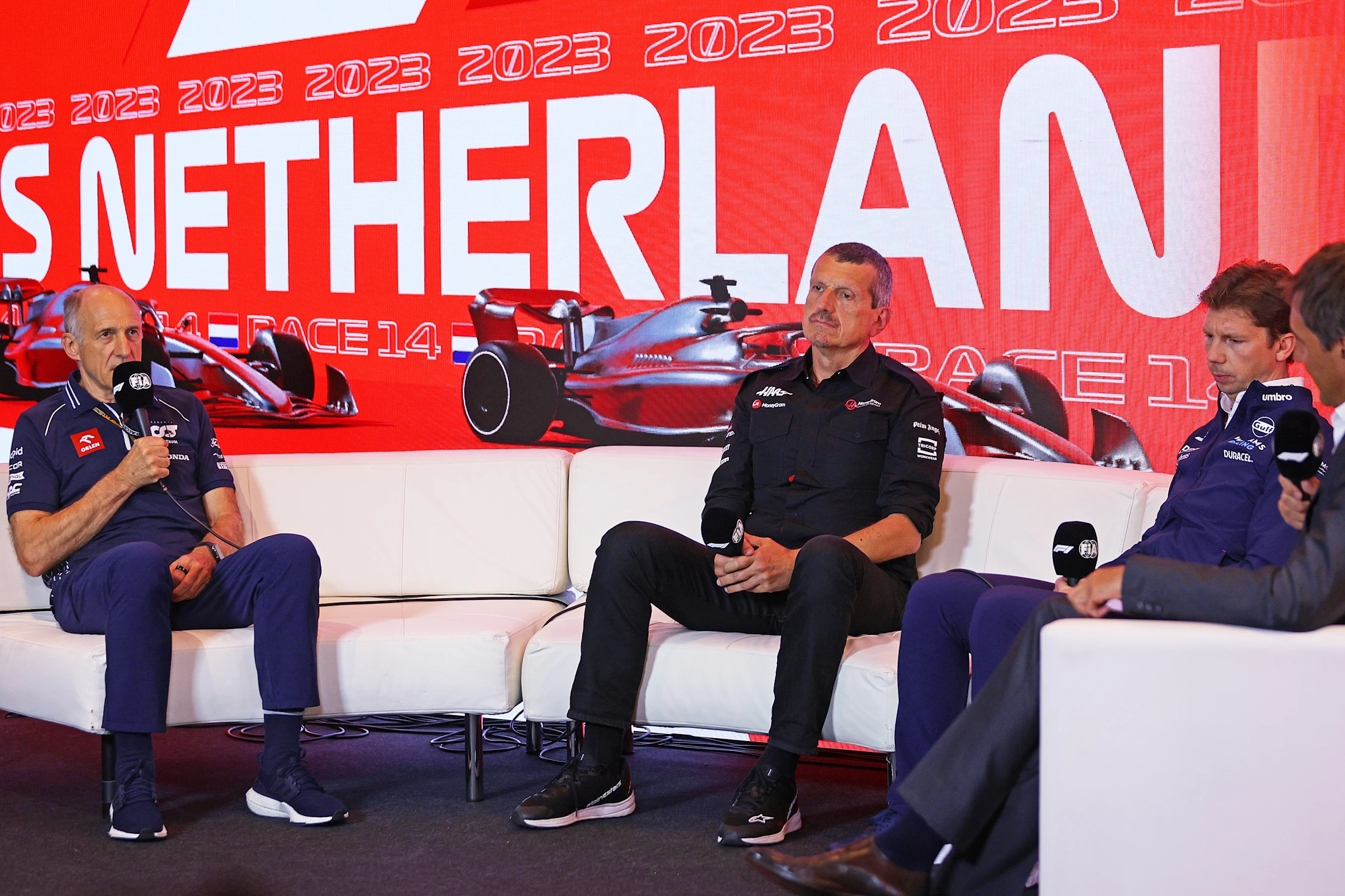 ZANDVOORT, NETHERLANDS - AUGUST 25: Scuderia AlphaTauri Team Principal Franz Tost, Haas F1 Team