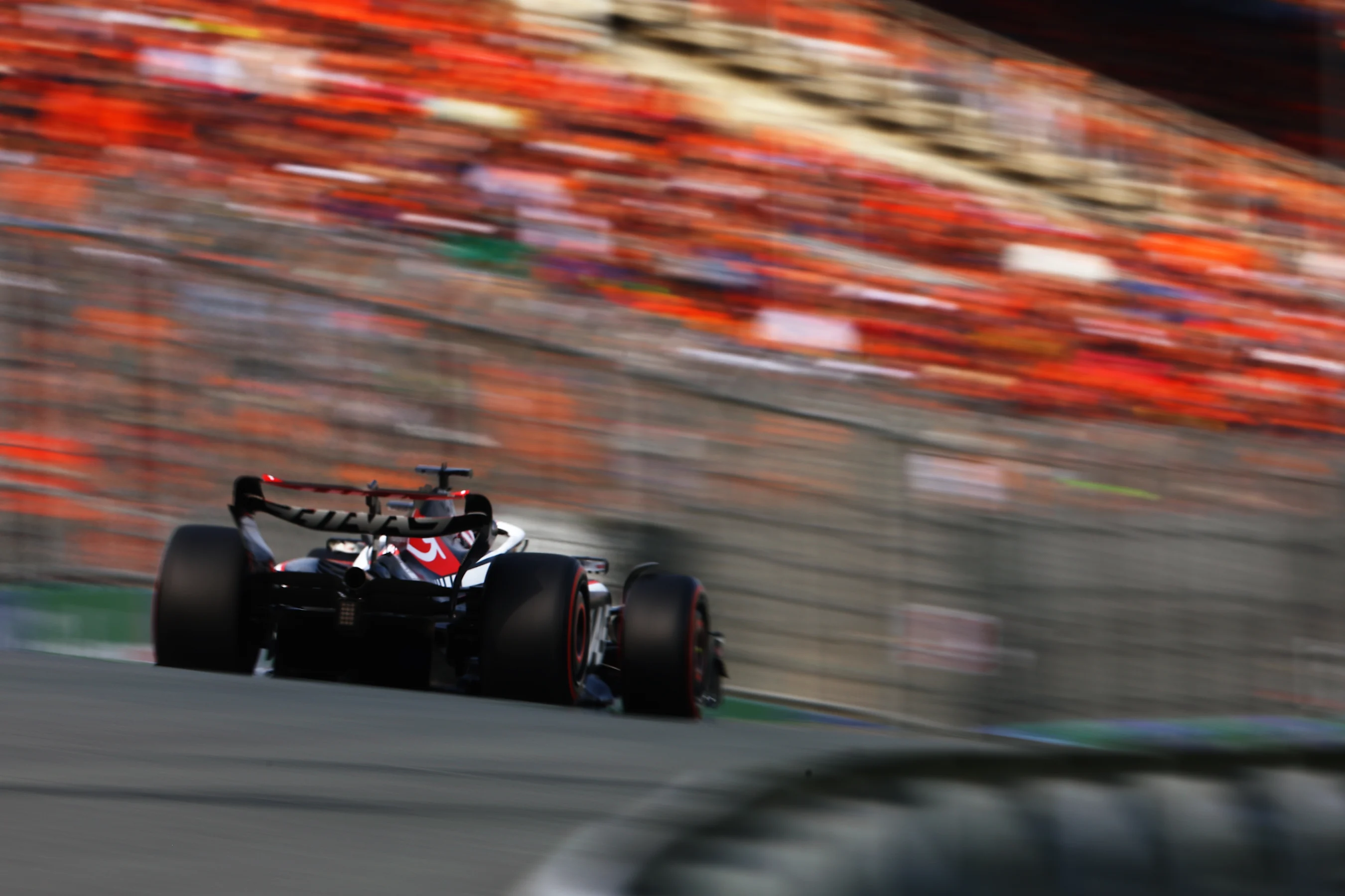 ZANDVOORT, NETHERLANDS - AUGUST 25: Kevin Magnussen of Denmark driving the (20) Haas F1 VF-23