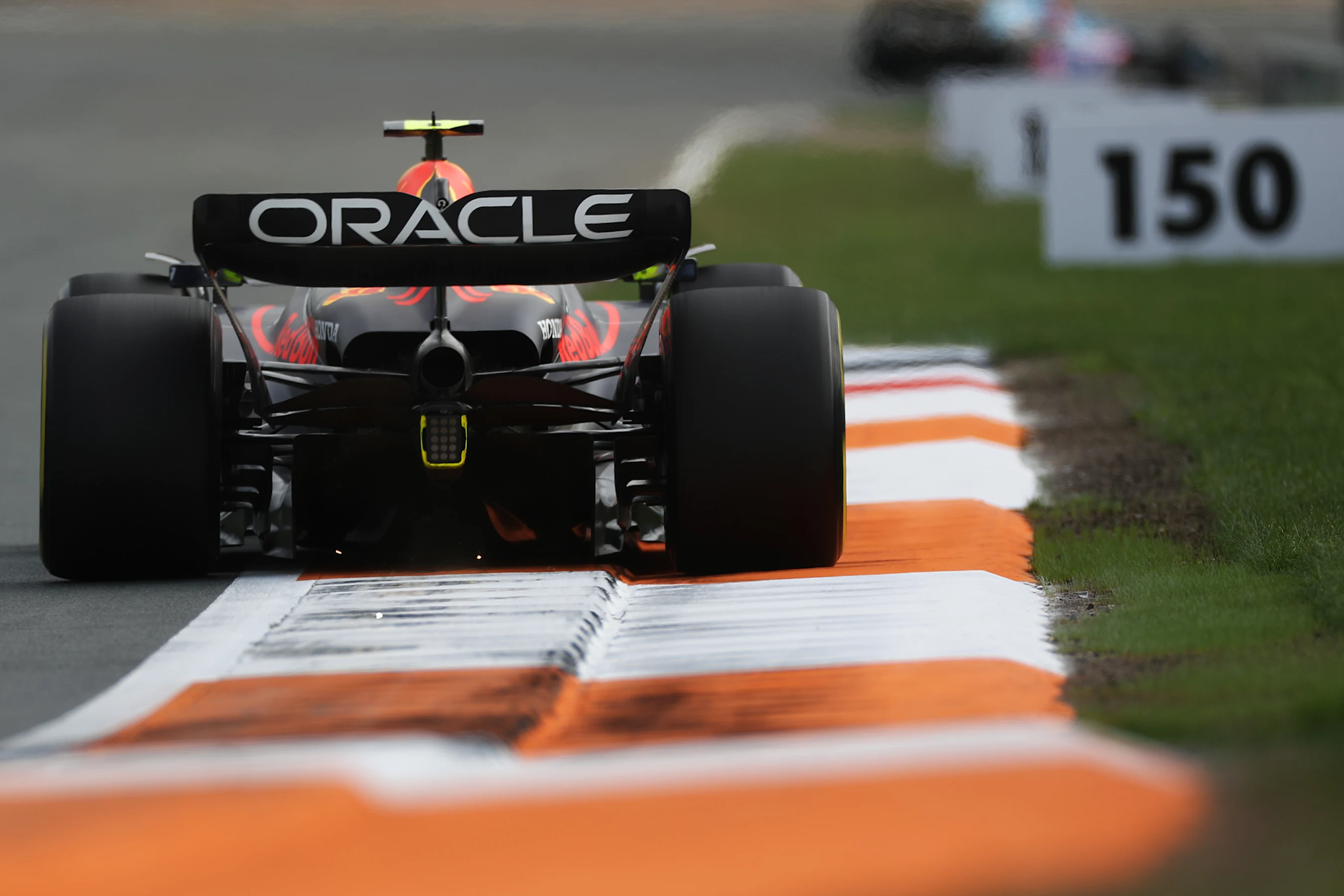 ZANDVOORT, NETHERLANDS - AUGUST 25: Sergio Perez of Mexico driving the (11) Oracle Red Bull Racing