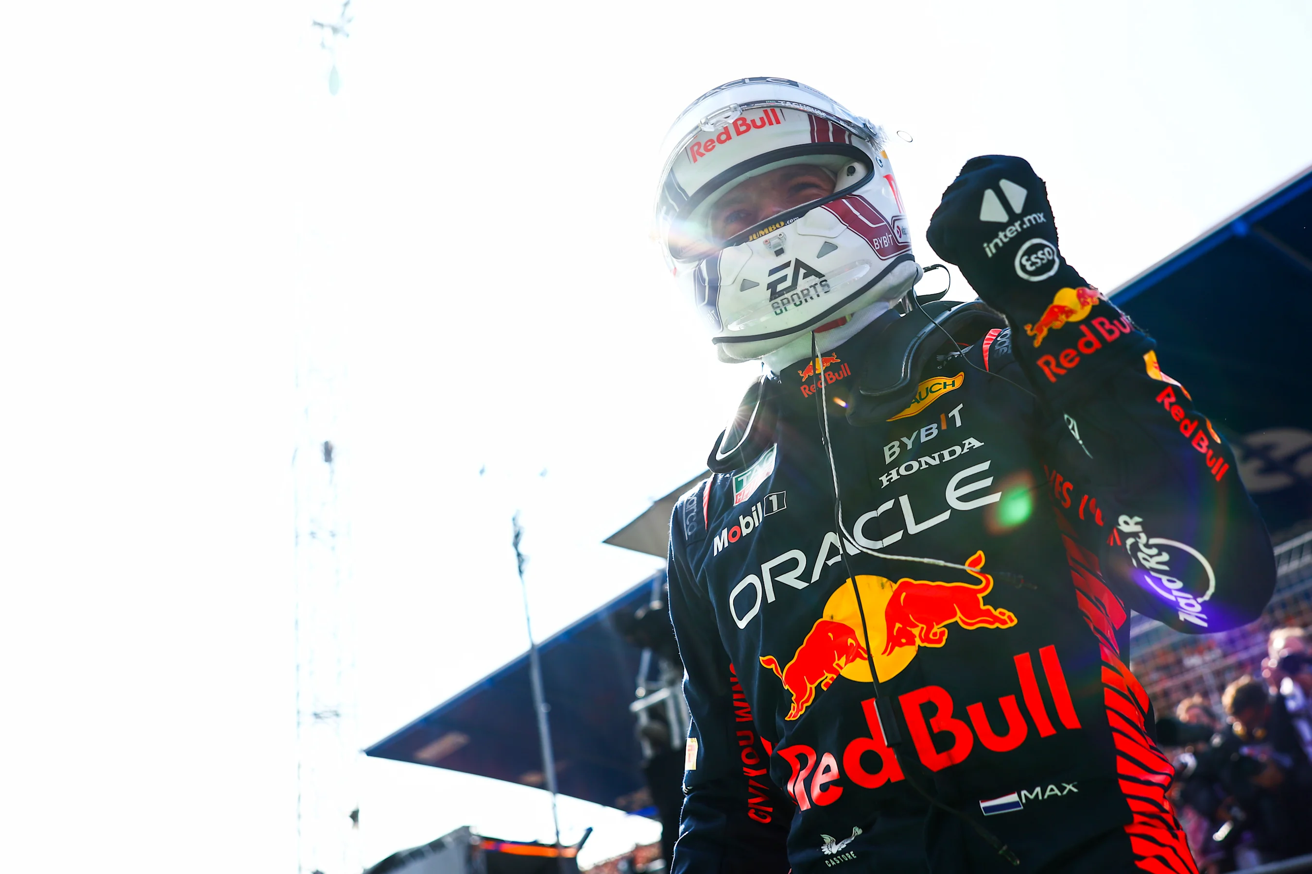 ZANDVOORT, NETHERLANDS - AUGUST 26: Pole position qualifier Max Verstappen of the Netherlands and