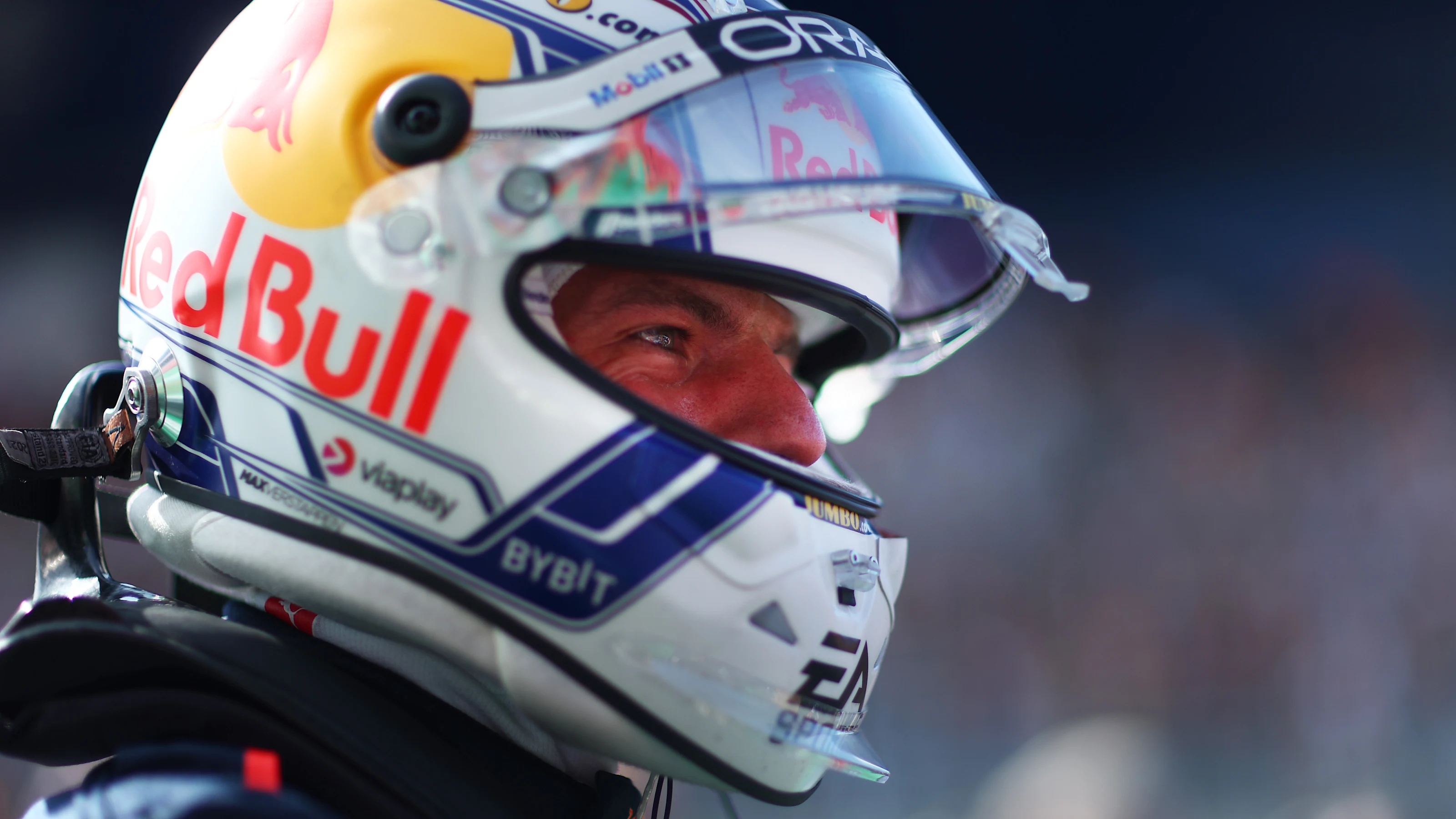 ZANDVOORT, NETHERLANDS - AUGUST 26: Pole position qualifier Max Verstappen of the Netherlands and