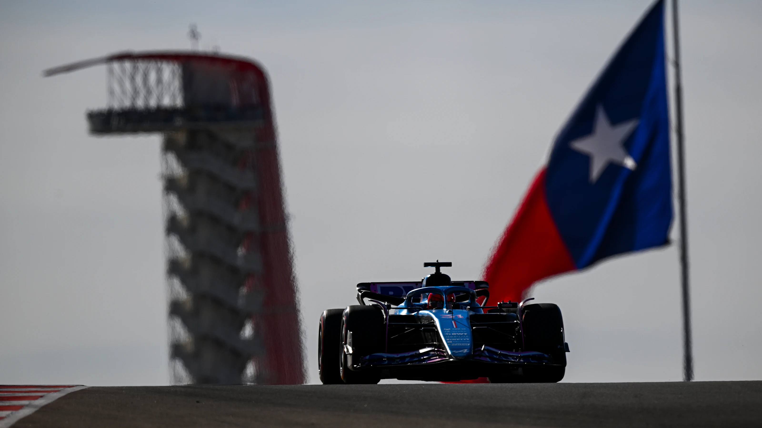AUSTIN, TEXAS - OCTOBER 20: Esteban Ocon of France driving the (31) Alpine F1 A523 Renault on track