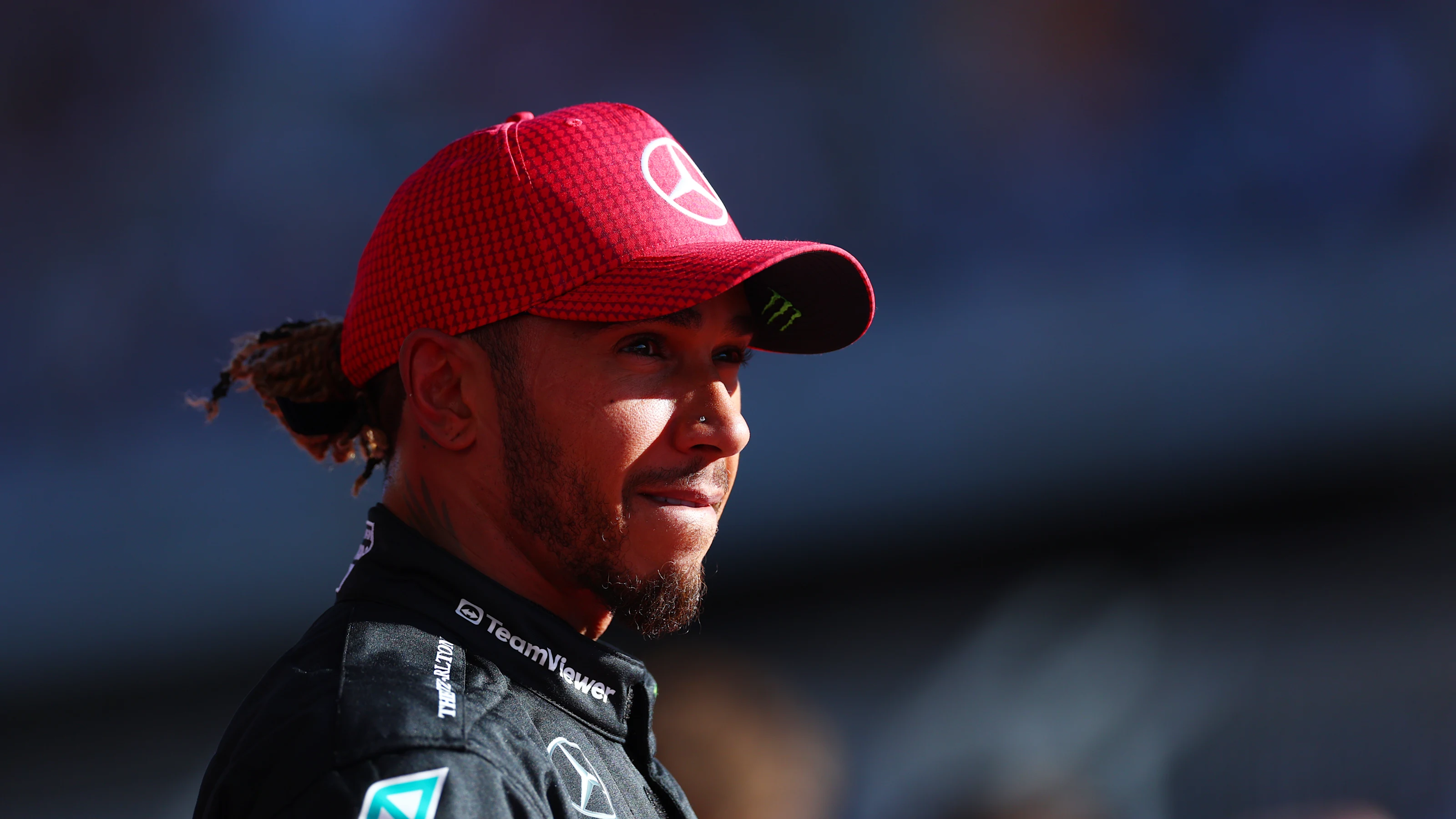 AUSTIN, TEXAS - OCTOBER 20: Third placed qualifier Lewis Hamilton of Great Britain and Mercedes