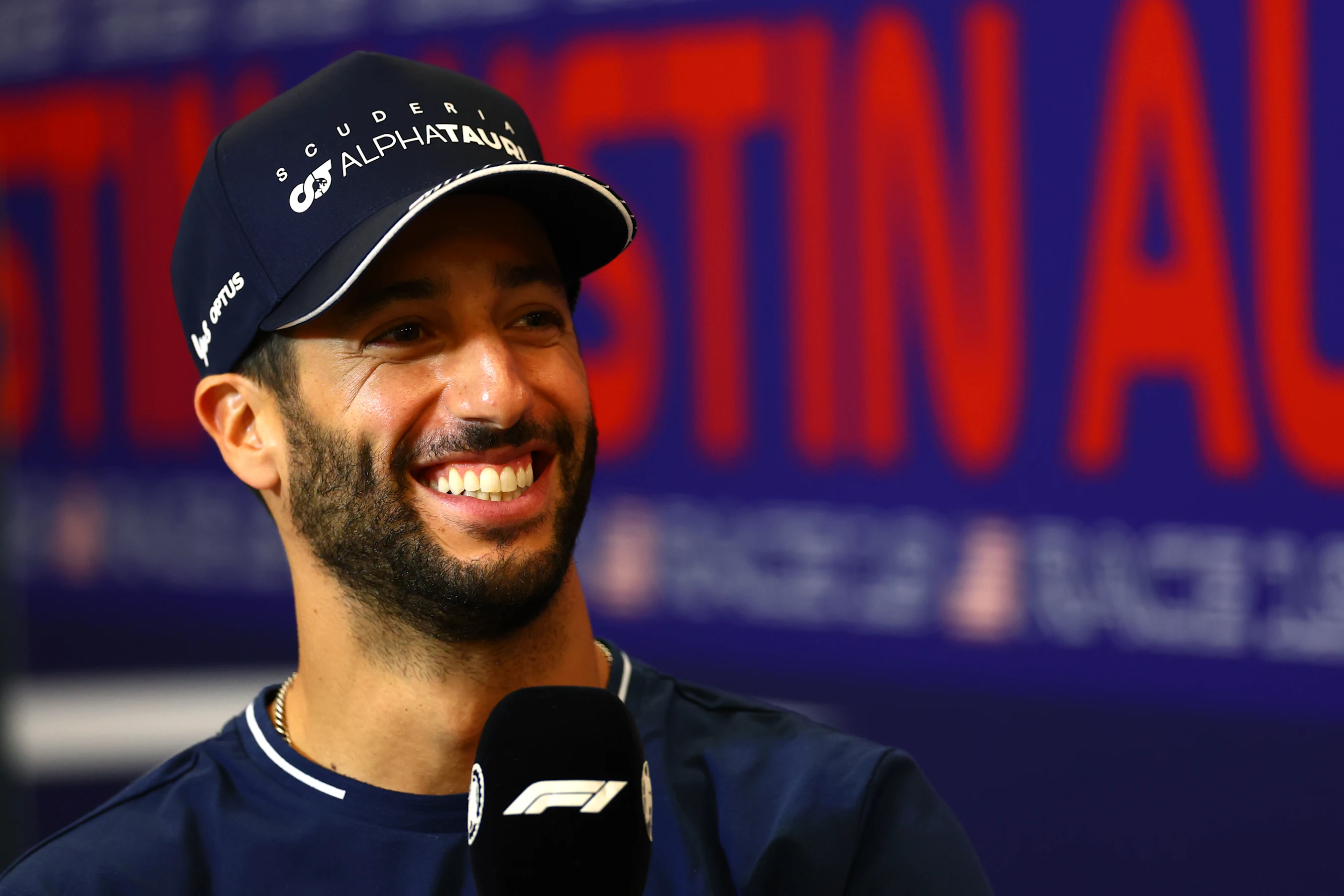 AUSTIN, TEXAS - OCTOBER 19: Daniel Ricciardo of Australia and Scuderia AlphaTauri attends the