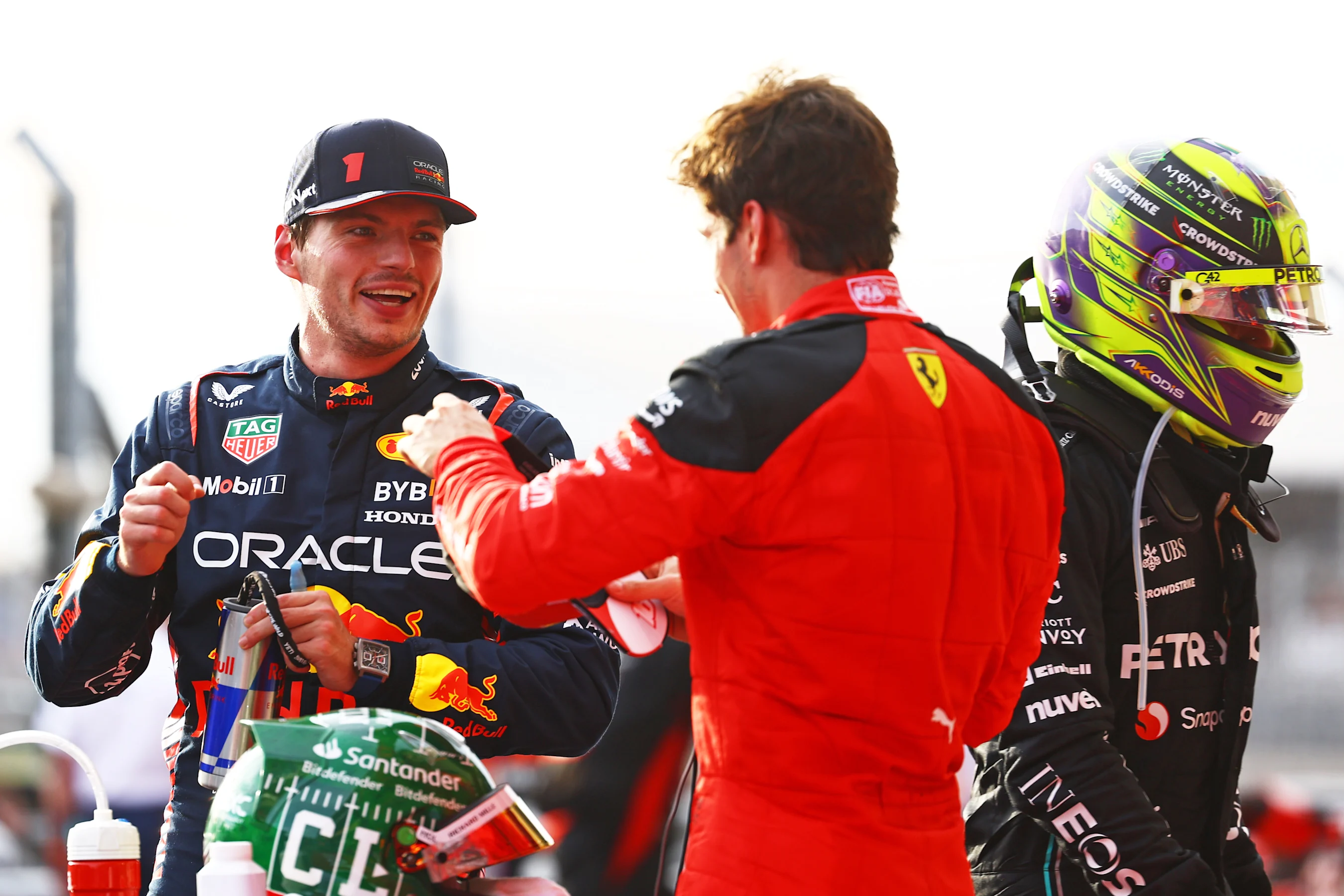 AUSTIN, TEXAS - OCTOBER 21: Sprint winner Max Verstappen of the Netherlands and Oracle Red Bull