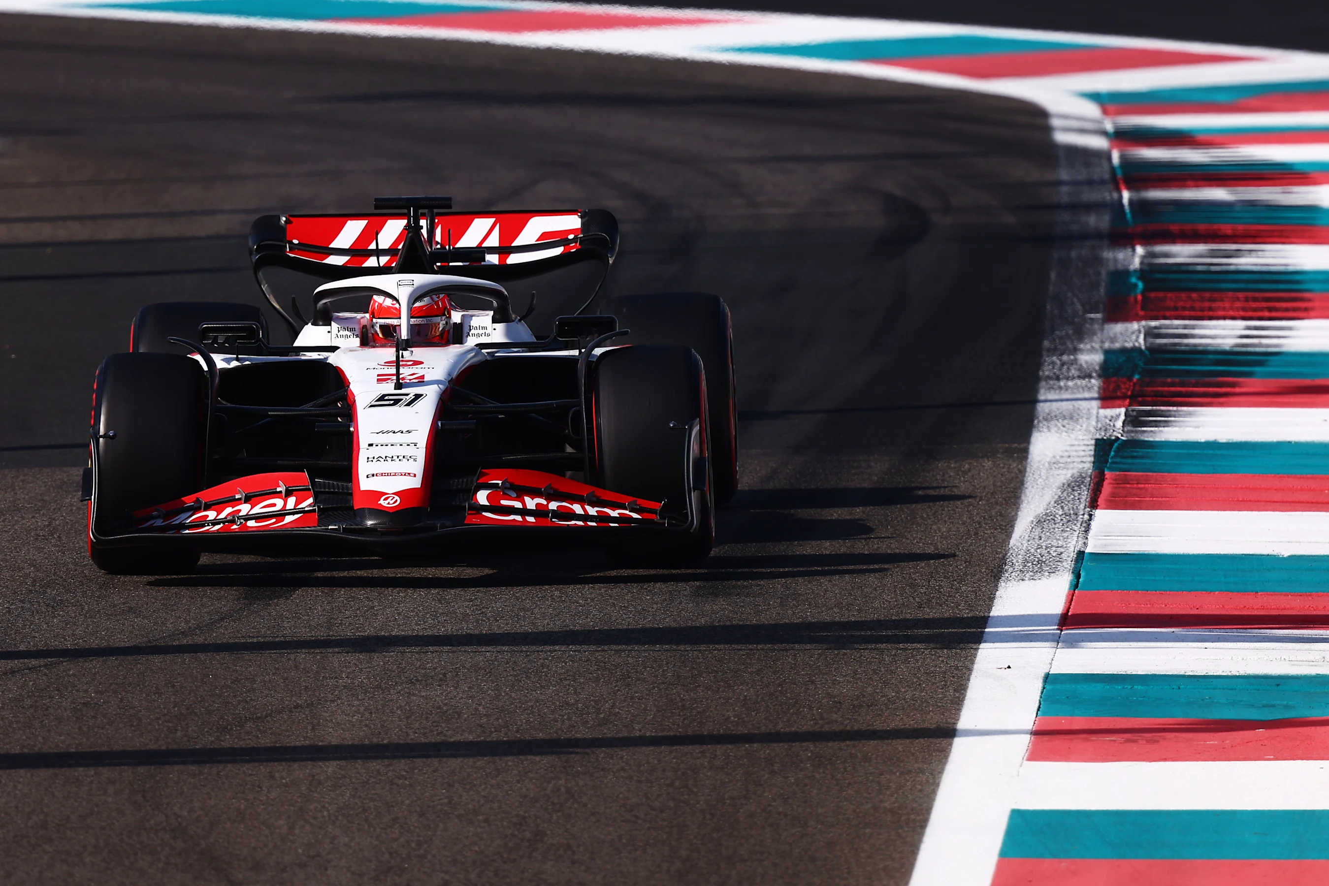 ABU DHABI, UNITED ARAB EMIRATES - NOVEMBER 28: Pietro Fittipaldi of Brazil driving the (51) Haas F1