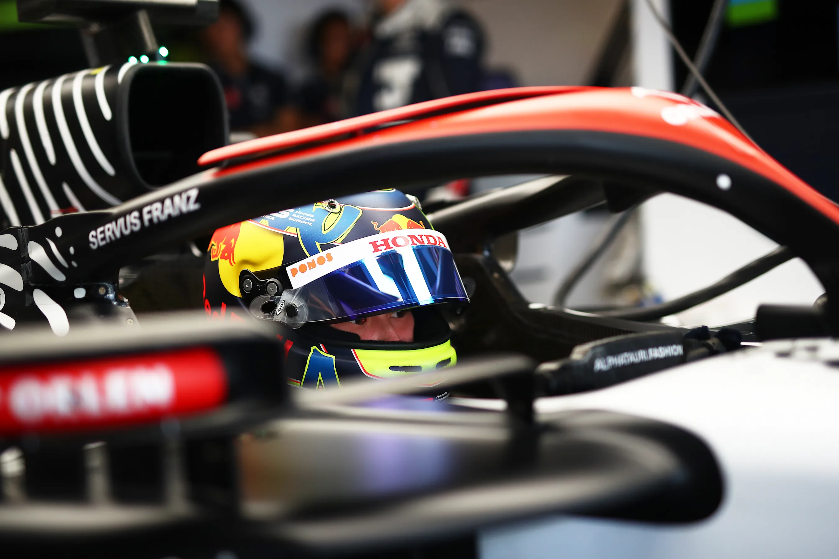 ABU DHABI, UNITED ARAB EMIRATES - NOVEMBER 28: Ayumu Iwasa of Japan and Scuderia AlphaTauri