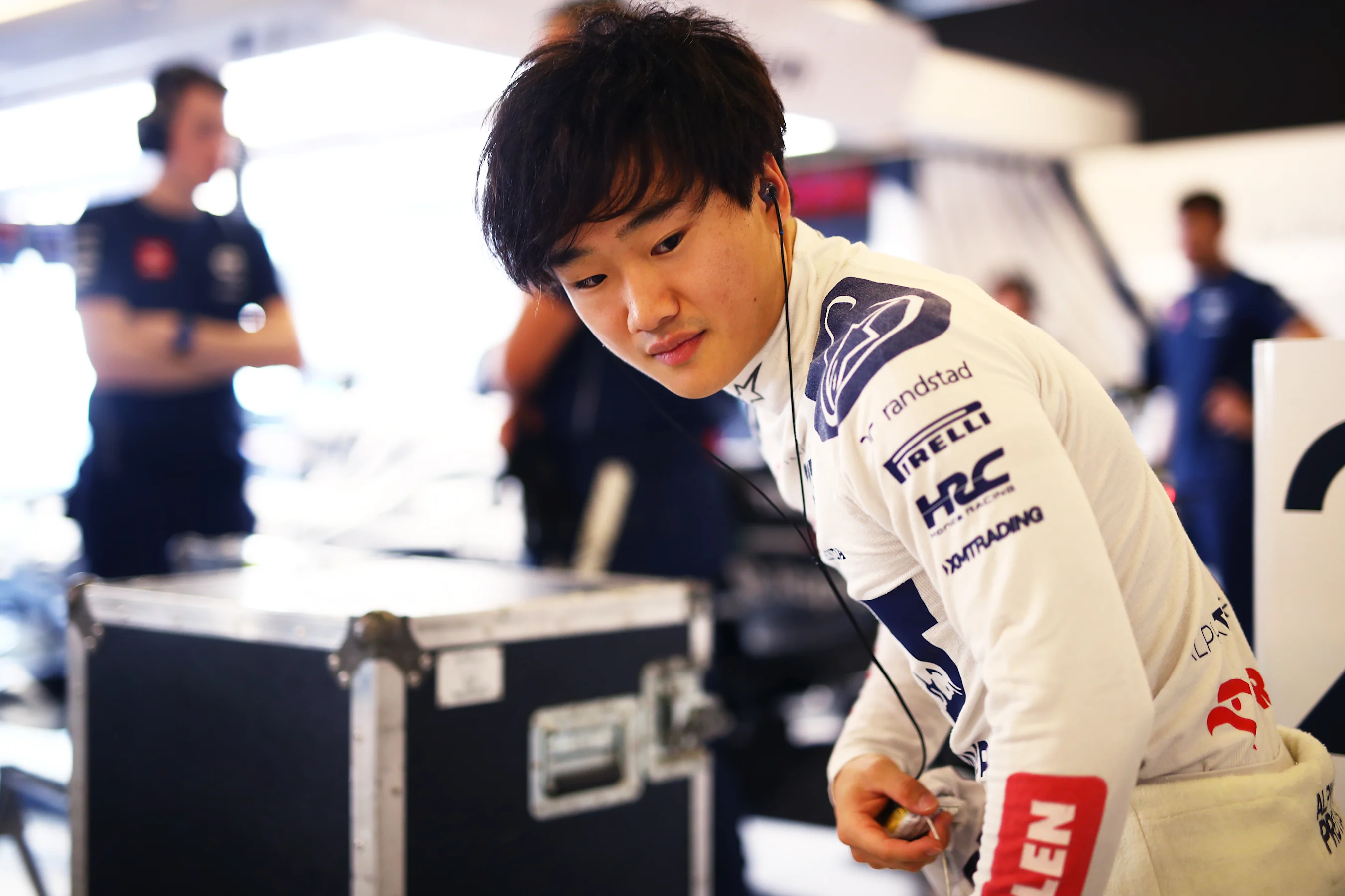 ABU DHABI, UNITED ARAB EMIRATES - NOVEMBER 28: Yuki Tsunoda of Japan and Scuderia AlphaTauri