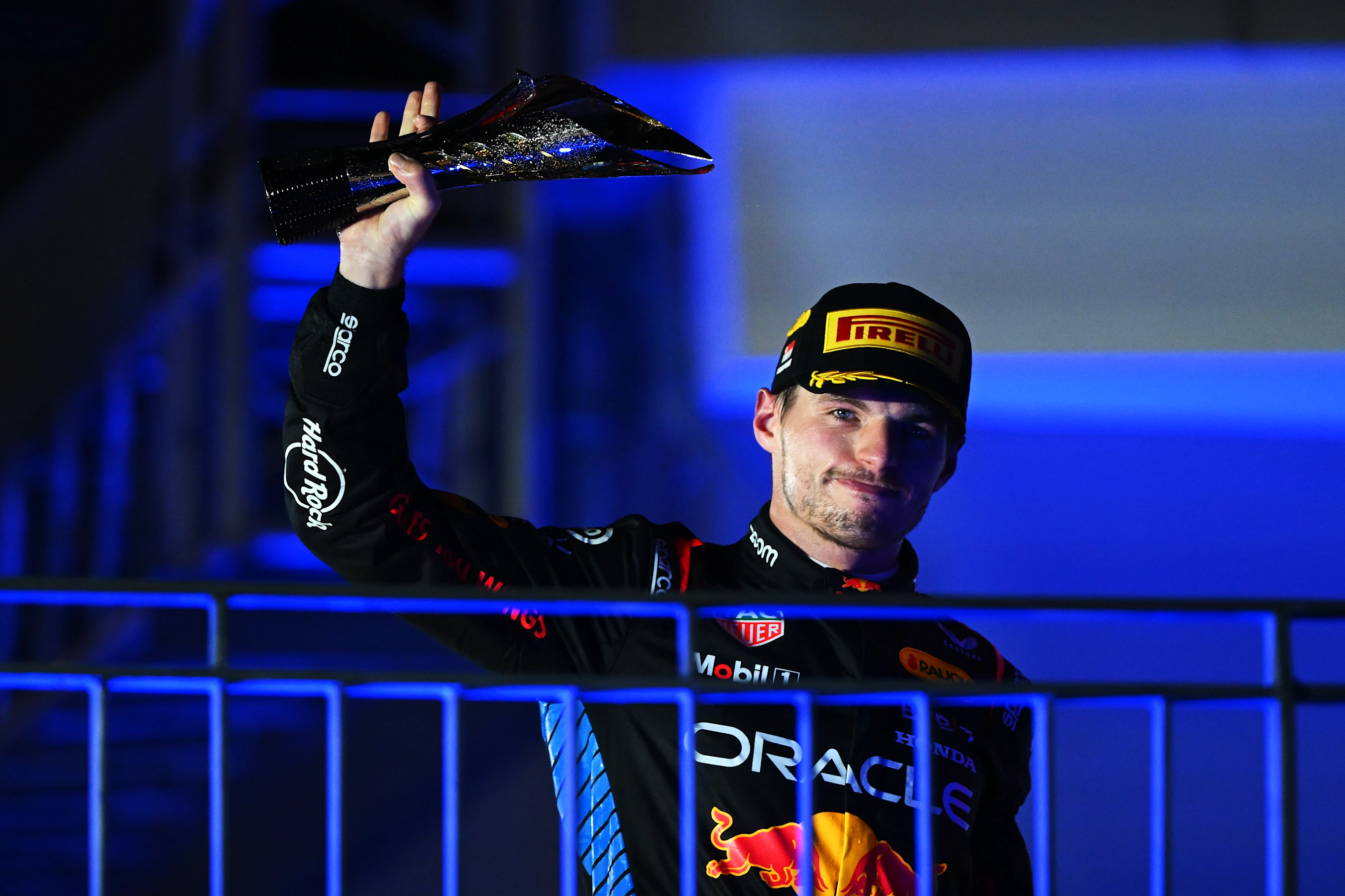 SINGAPORE, SINGAPORE - SEPTEMBER 22: Second placed Max Verstappen of the Netherlands and Oracle Red