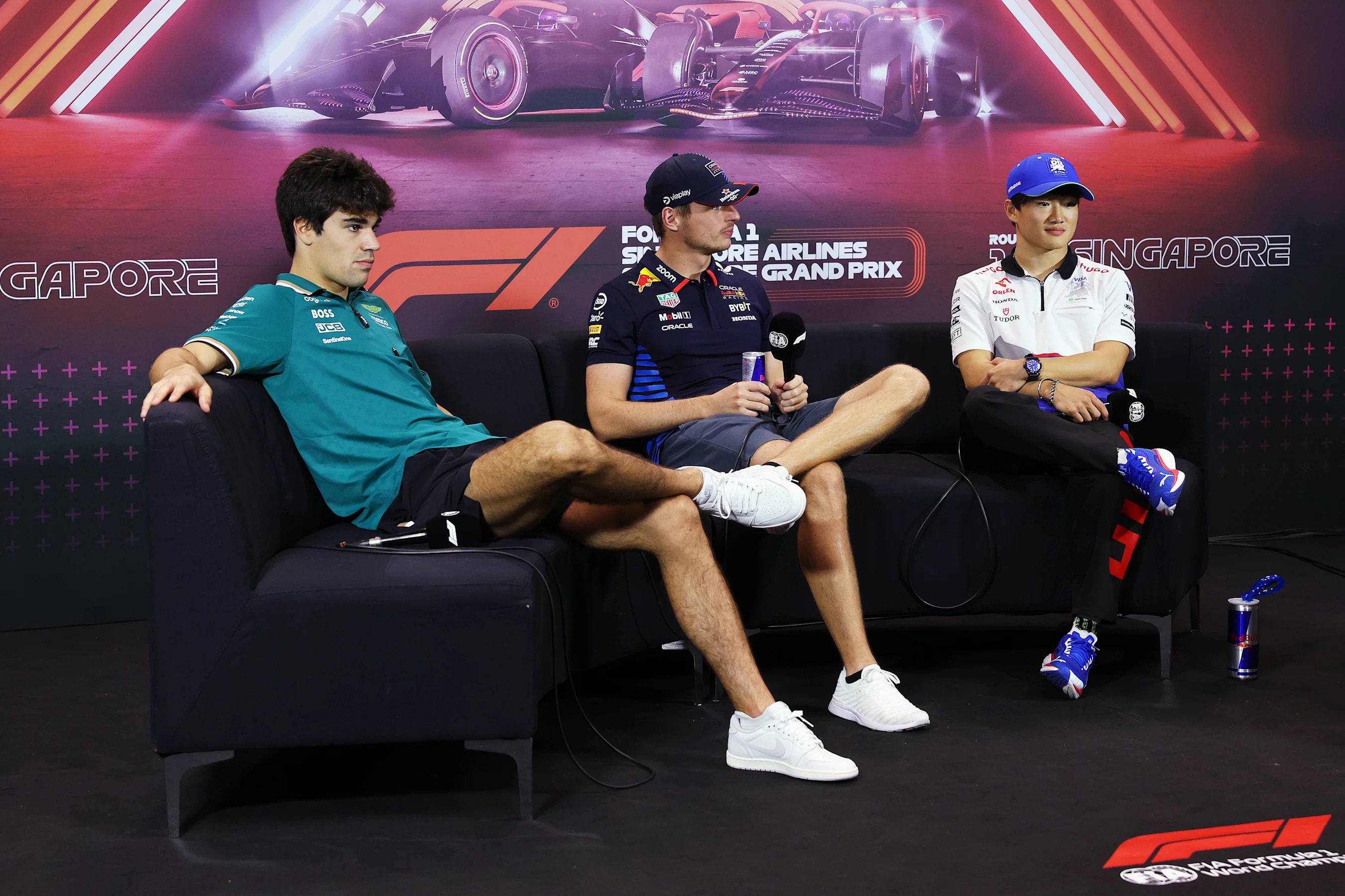 SINGAPORE, SINGAPORE - SEPTEMBER 19: Lance Stroll of Canada and Aston Martin F1 Team, Max