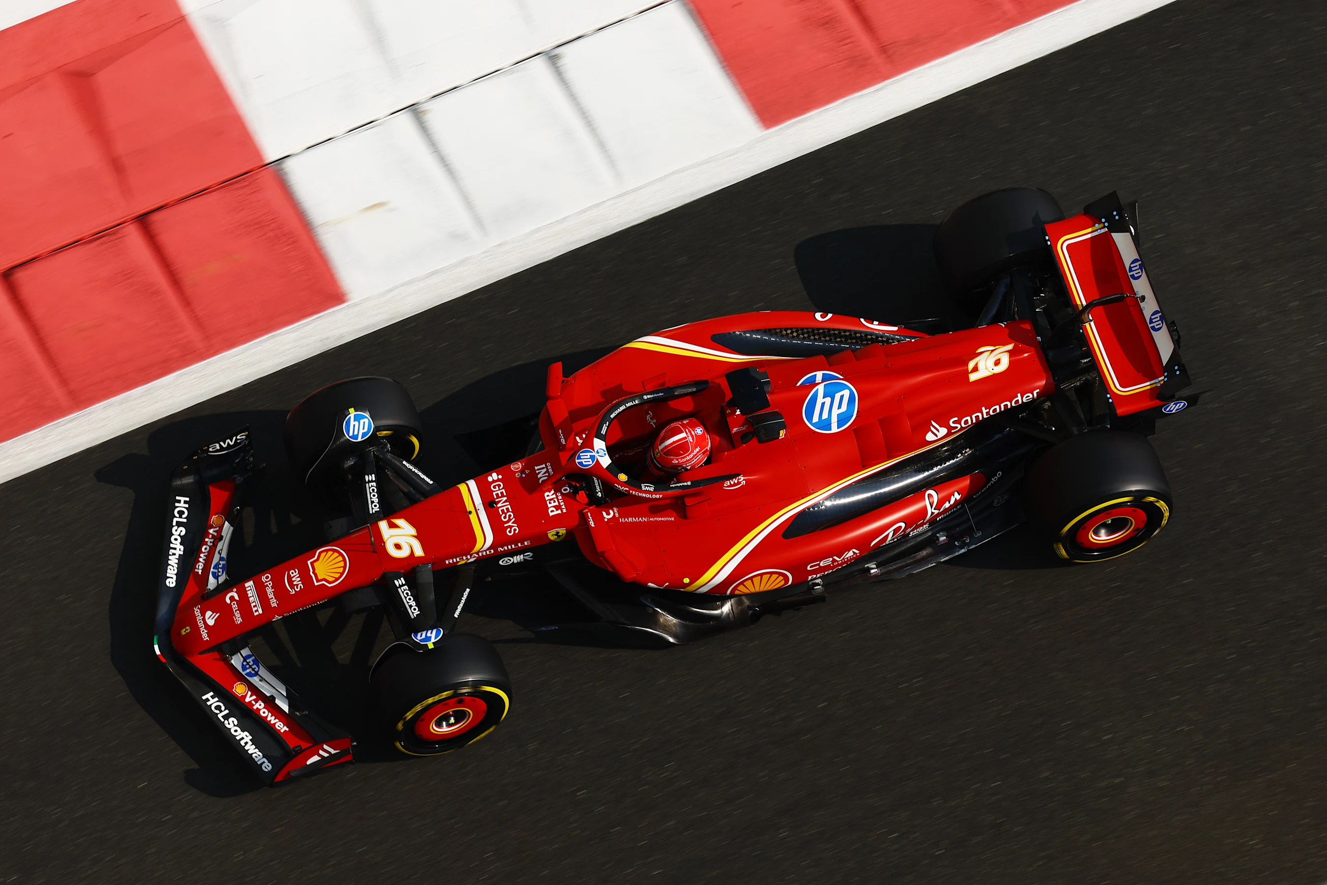 ABU DHABI, UNITED ARAB EMIRATES - DECEMBER 06: Charles Leclerc of Monaco driving the (16) Ferrari