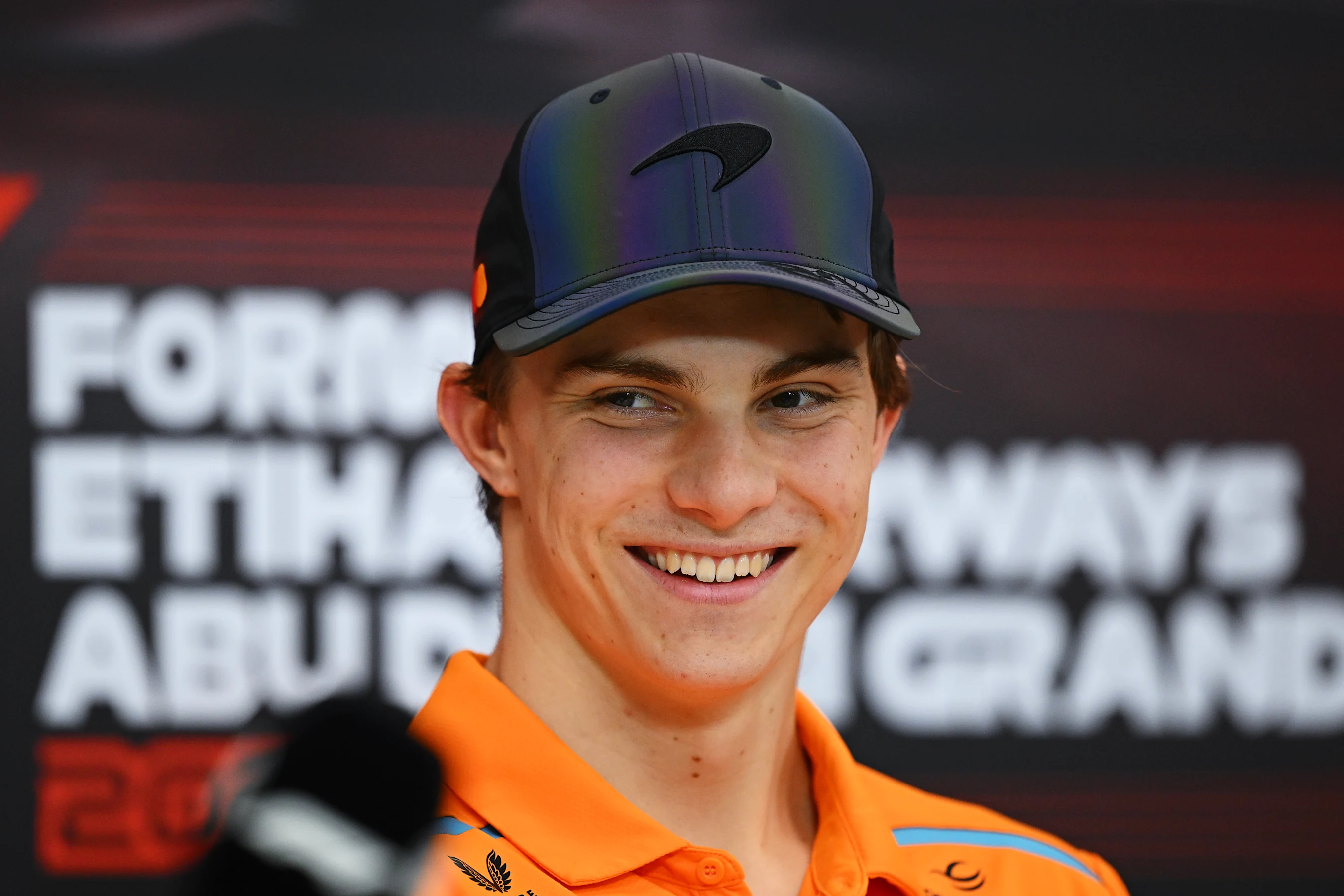 ABU DHABI, UNITED ARAB EMIRATES - DECEMBER 05: Oscar Piastri of Australia and McLaren attends the
