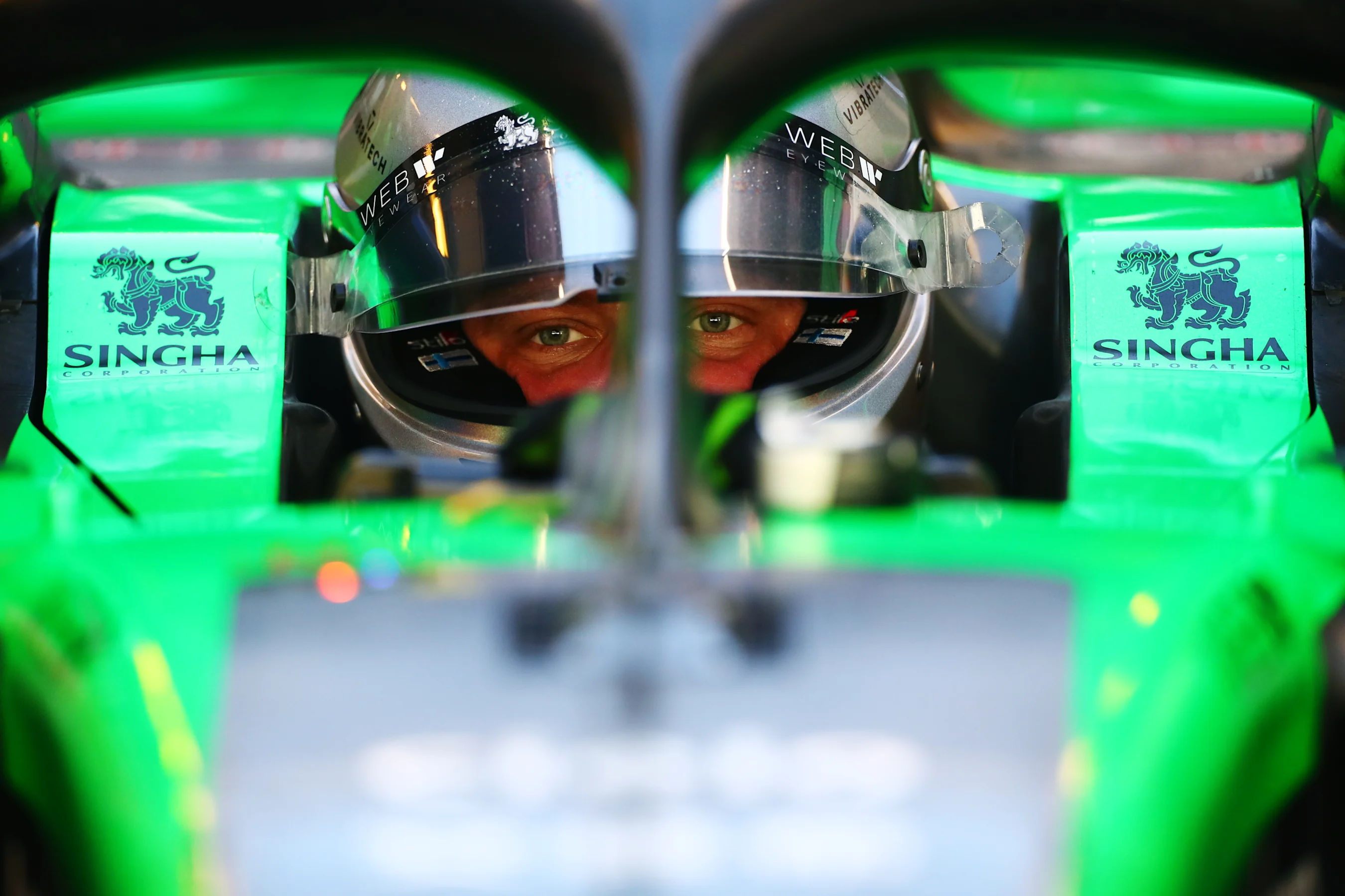 ABU DHABI, UNITED ARAB EMIRATES - DECEMBER 07: Valtteri Bottas of Finland and Stake F1 Team Kick