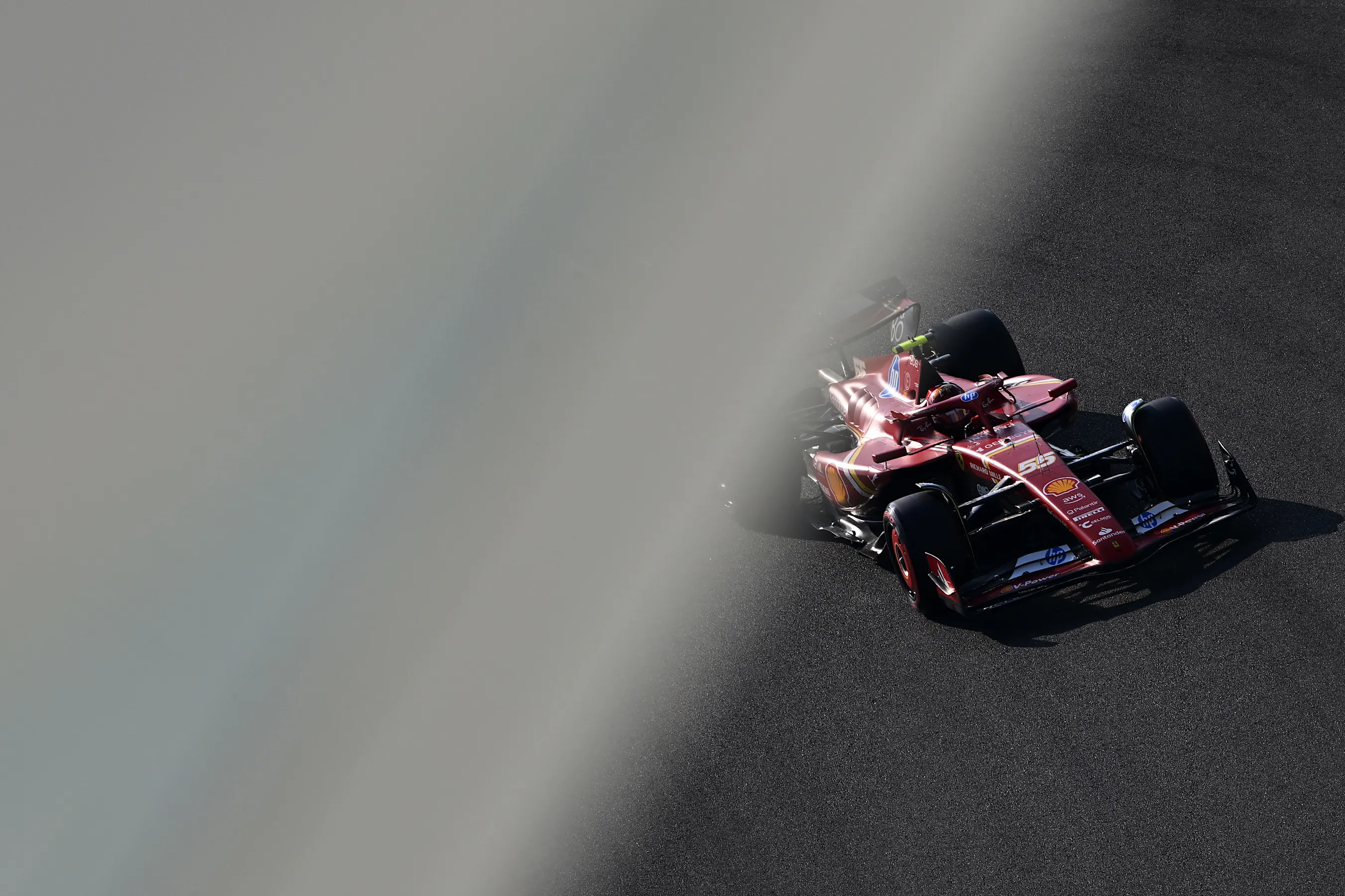 ABU DHABI, UNITED ARAB EMIRATES - DECEMBER 07: Carlos Sainz of Spain driving (55) the Ferrari SF-24